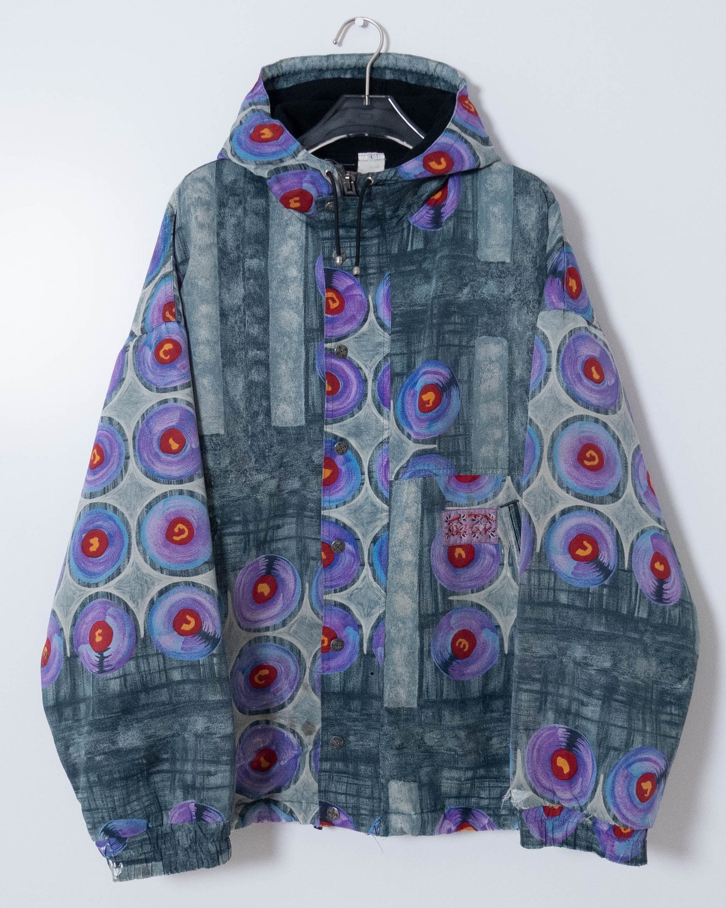 "OXBOW" all over pattern hooded jacket
