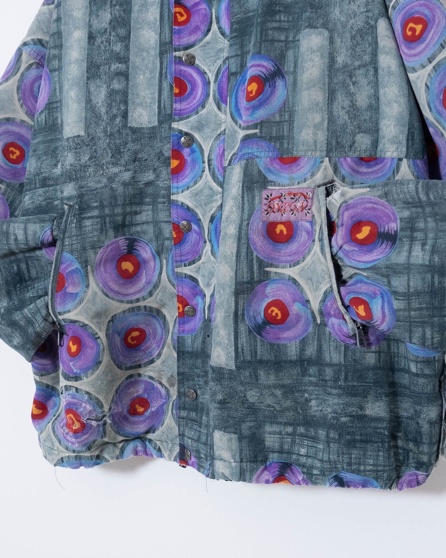 "OXBOW" all over pattern hooded jacket