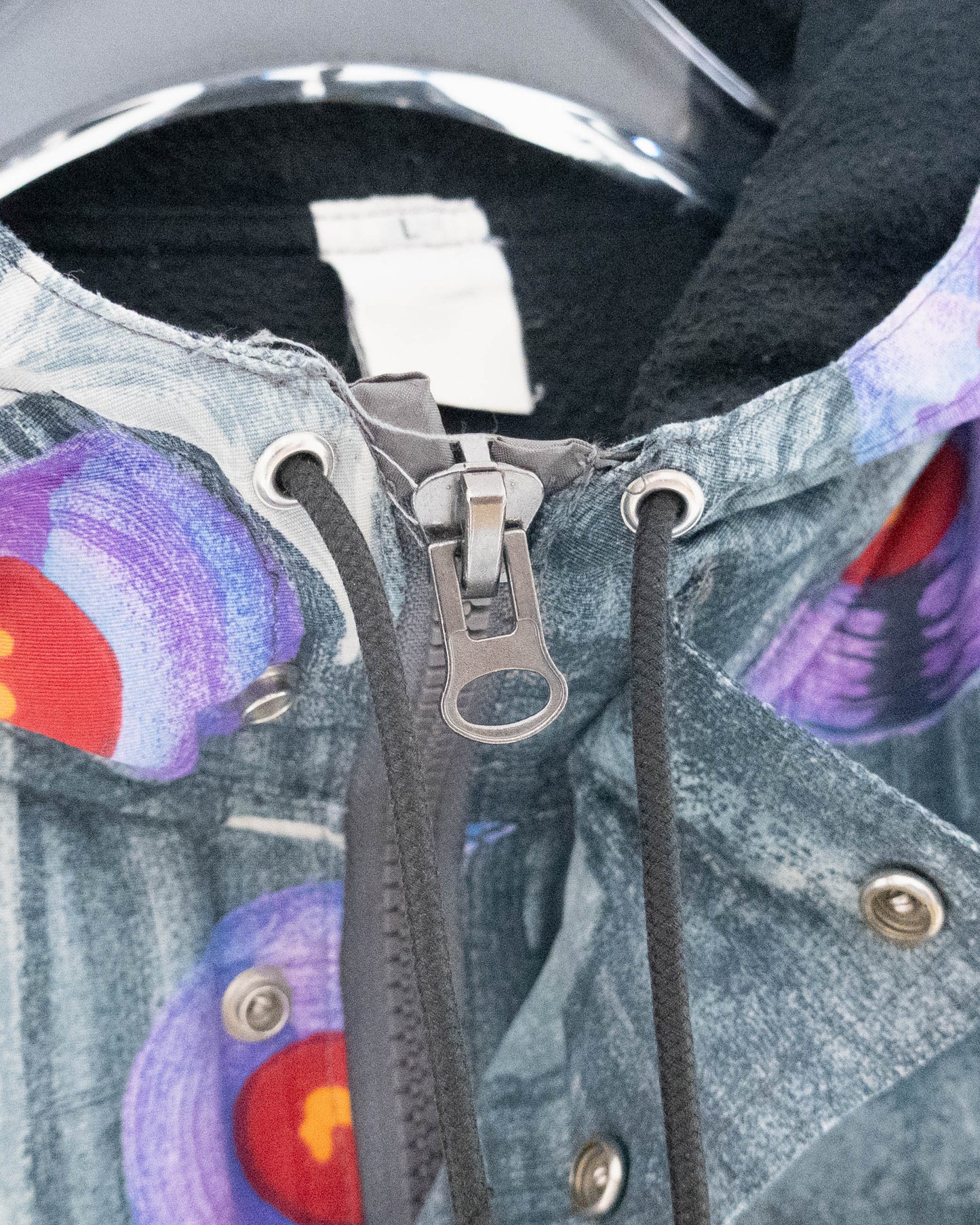 "OXBOW" all over pattern hooded jacket