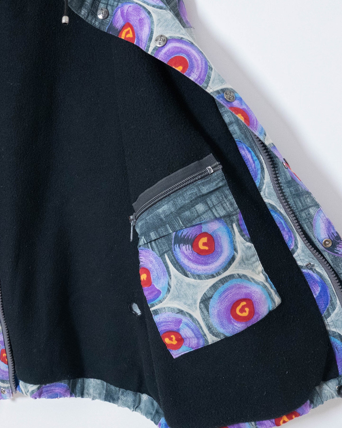 "OXBOW" all over pattern hooded jacket