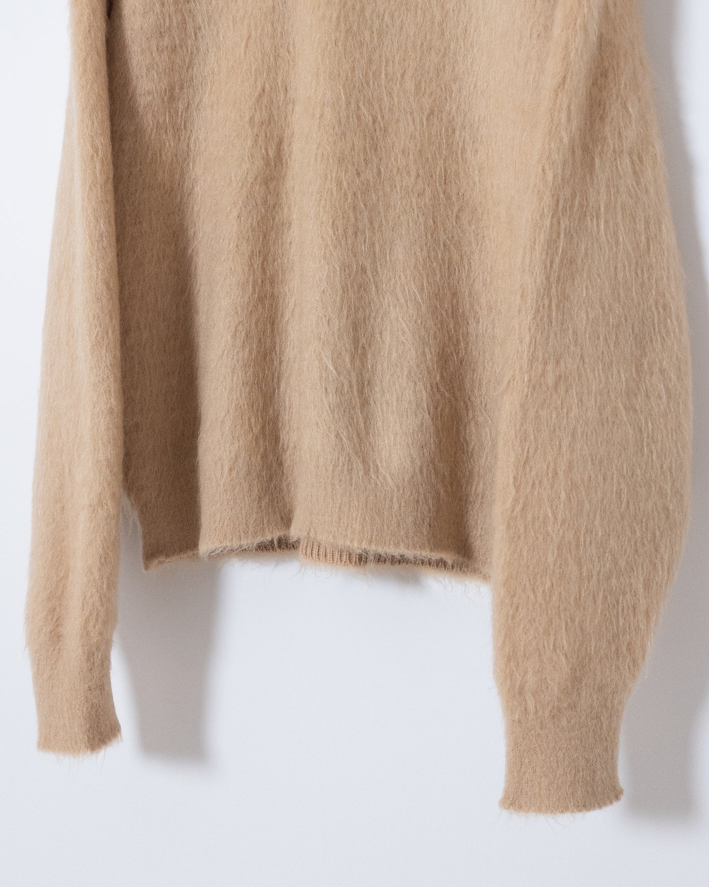 Vintage mohair v-neck knit sweater