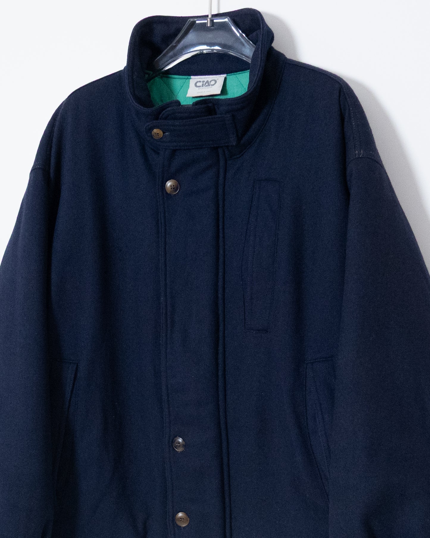 "ciao" fly front wool blouson