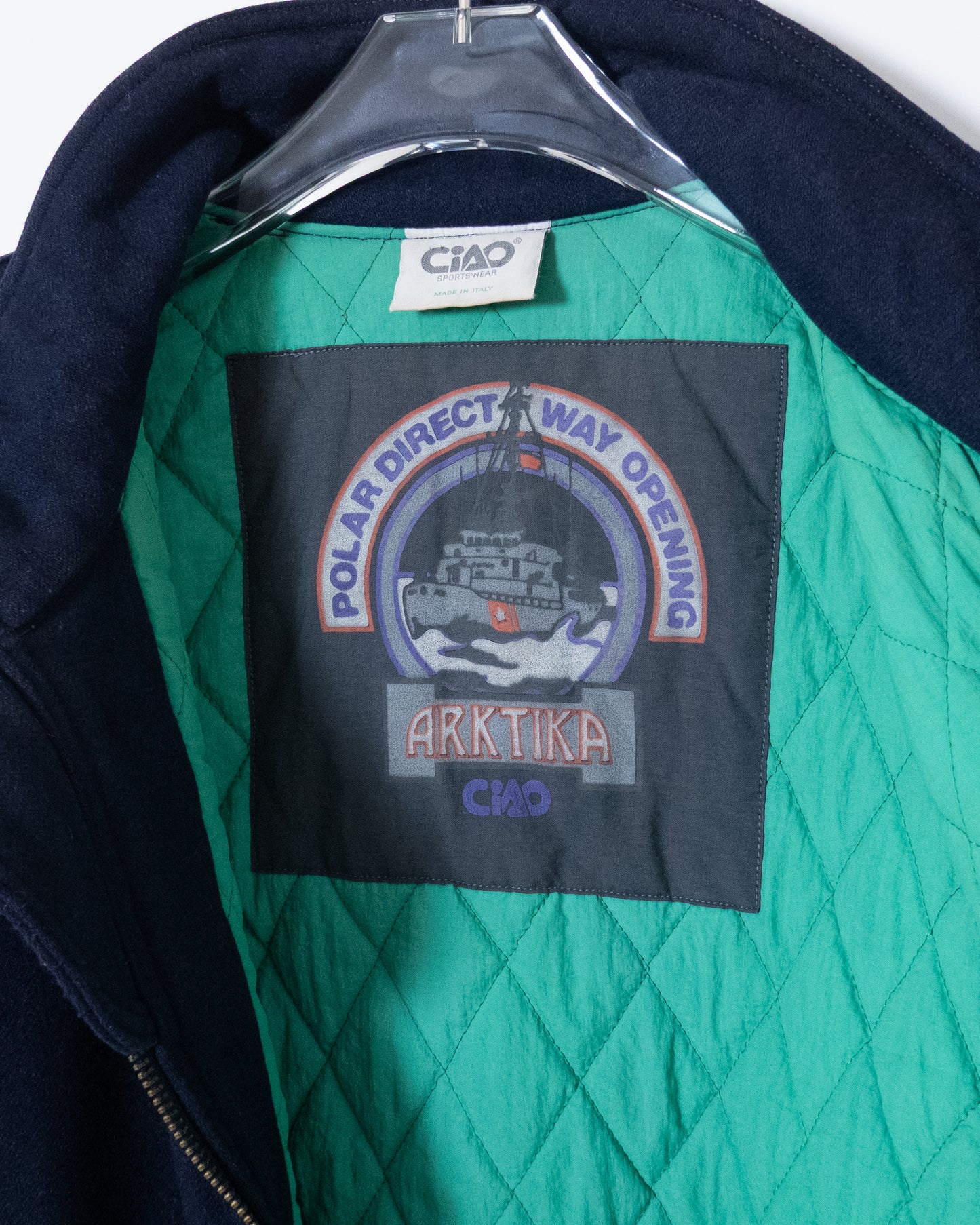 "ciao" fly front wool blouson