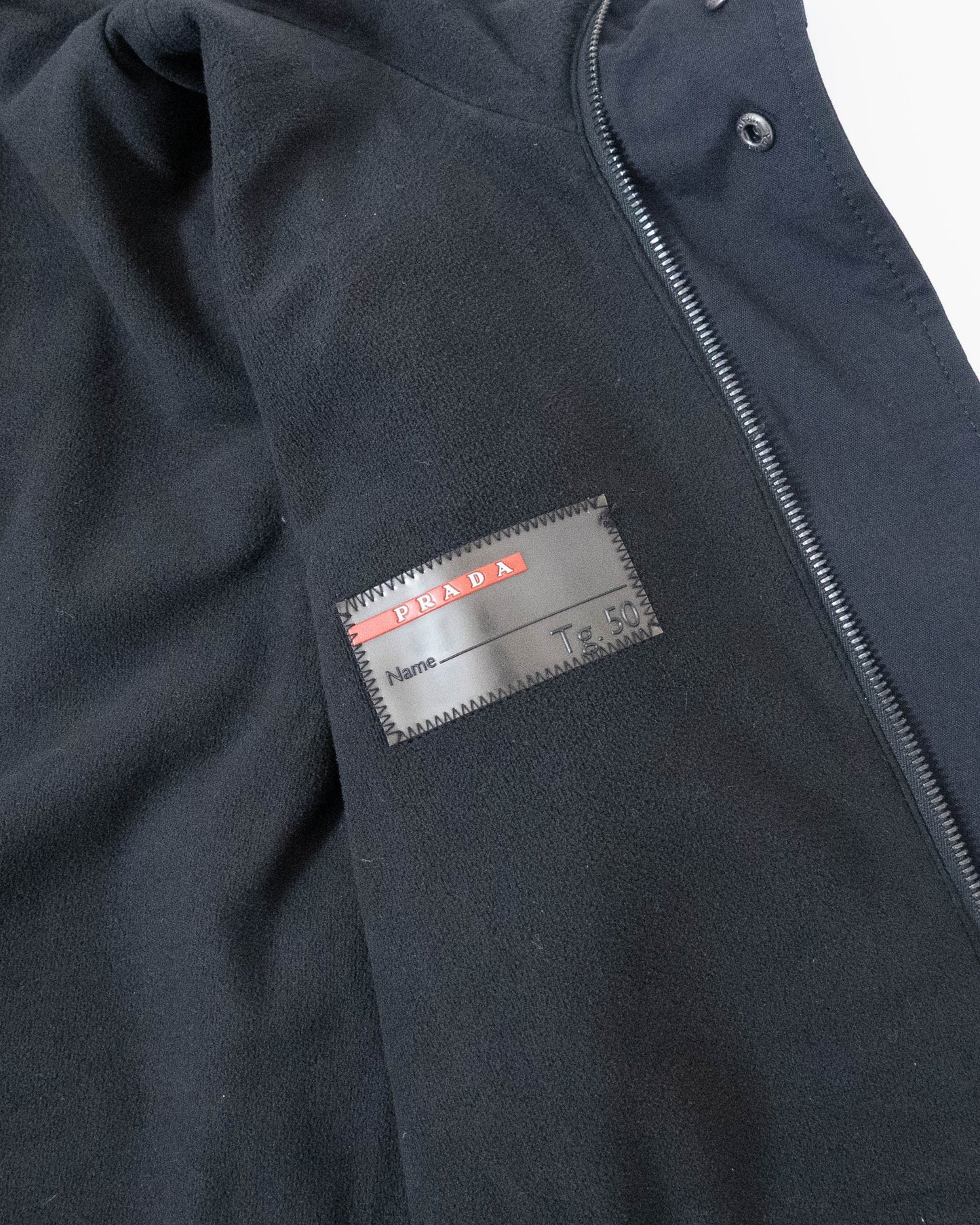 "PRADA" high neck padding nylon jacket