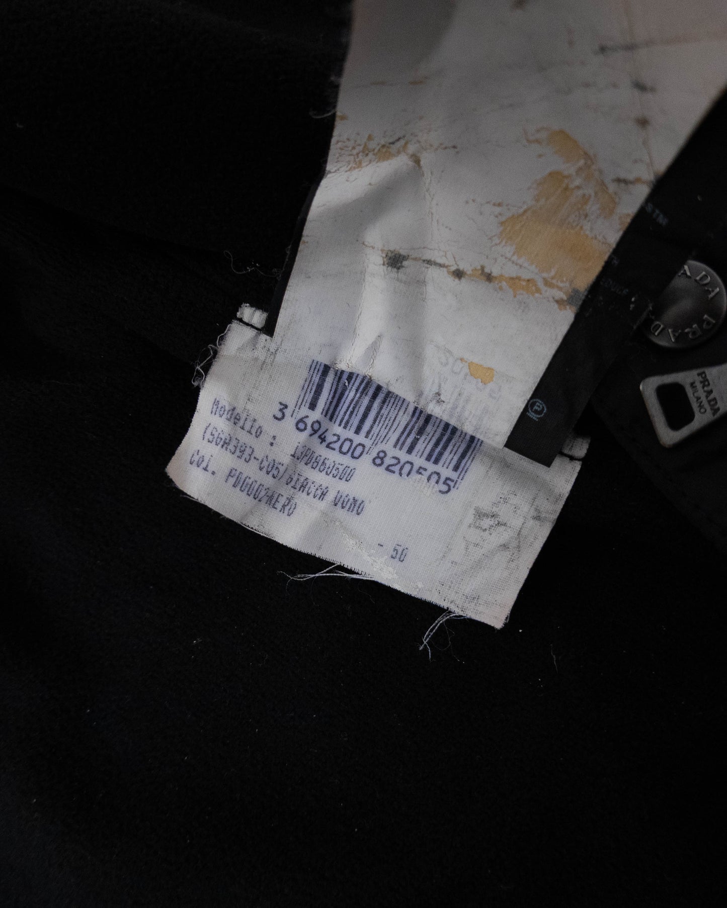 "PRADA" high neck padding nylon jacket