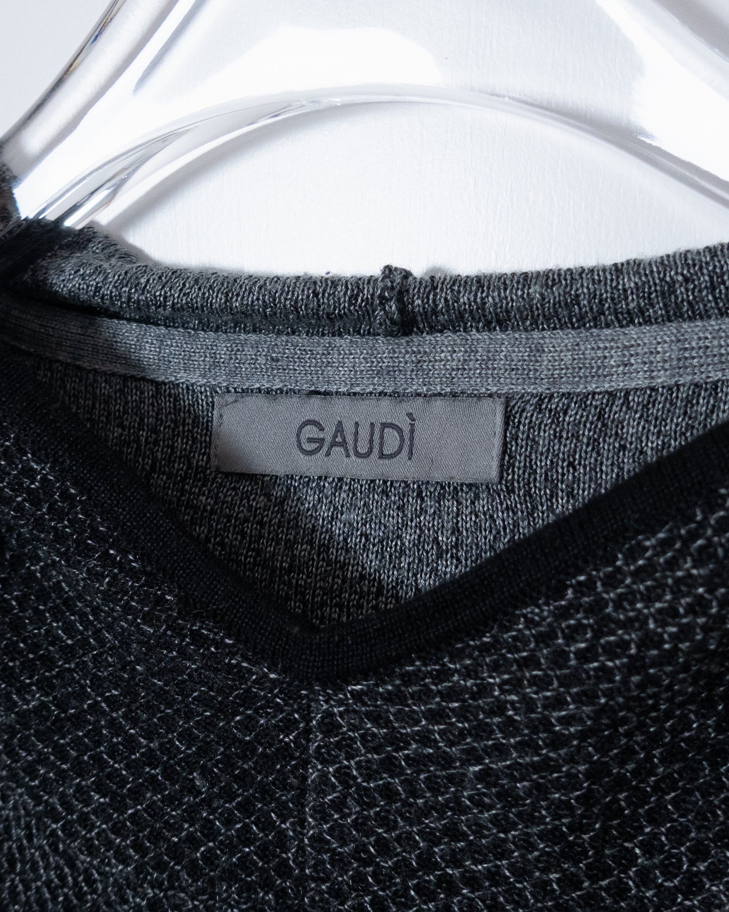 Honeycomb textured knit hoodie