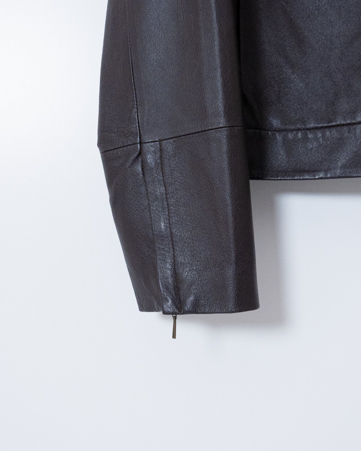 'Marks&Spencer' high neck leather jacket