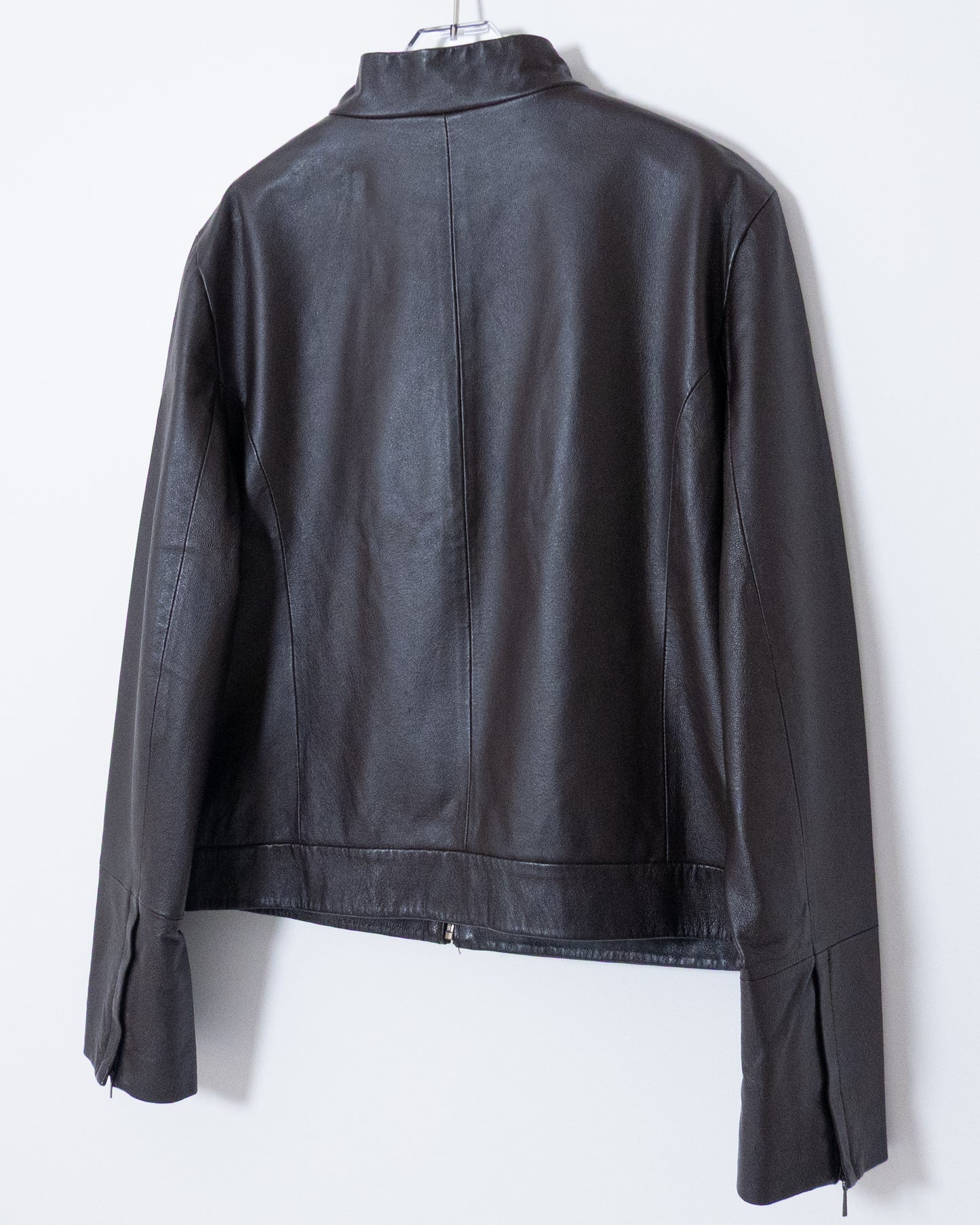 'Marks&Spencer' high neck leather jacket