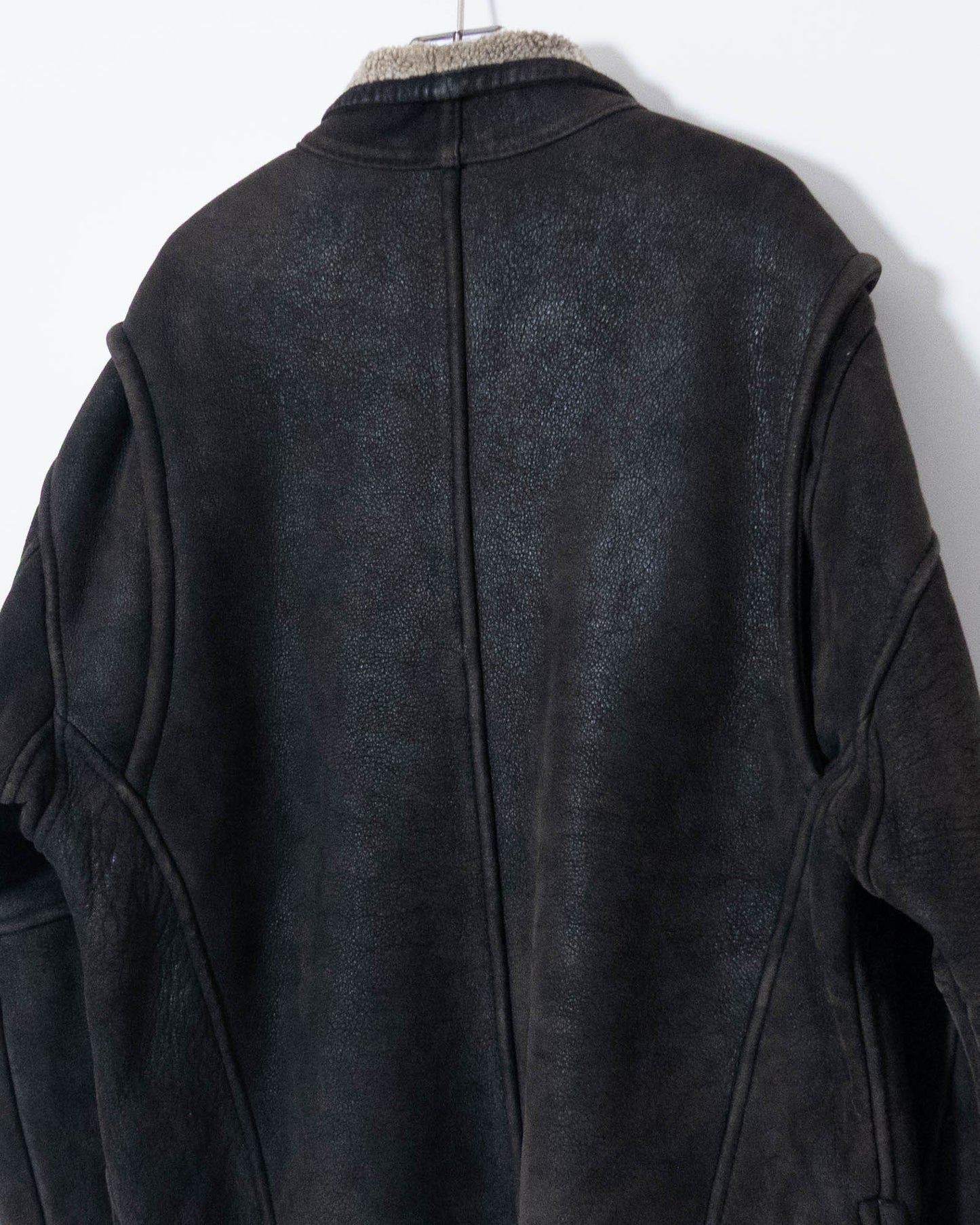 "Andrew Marc" mouton leather jacket