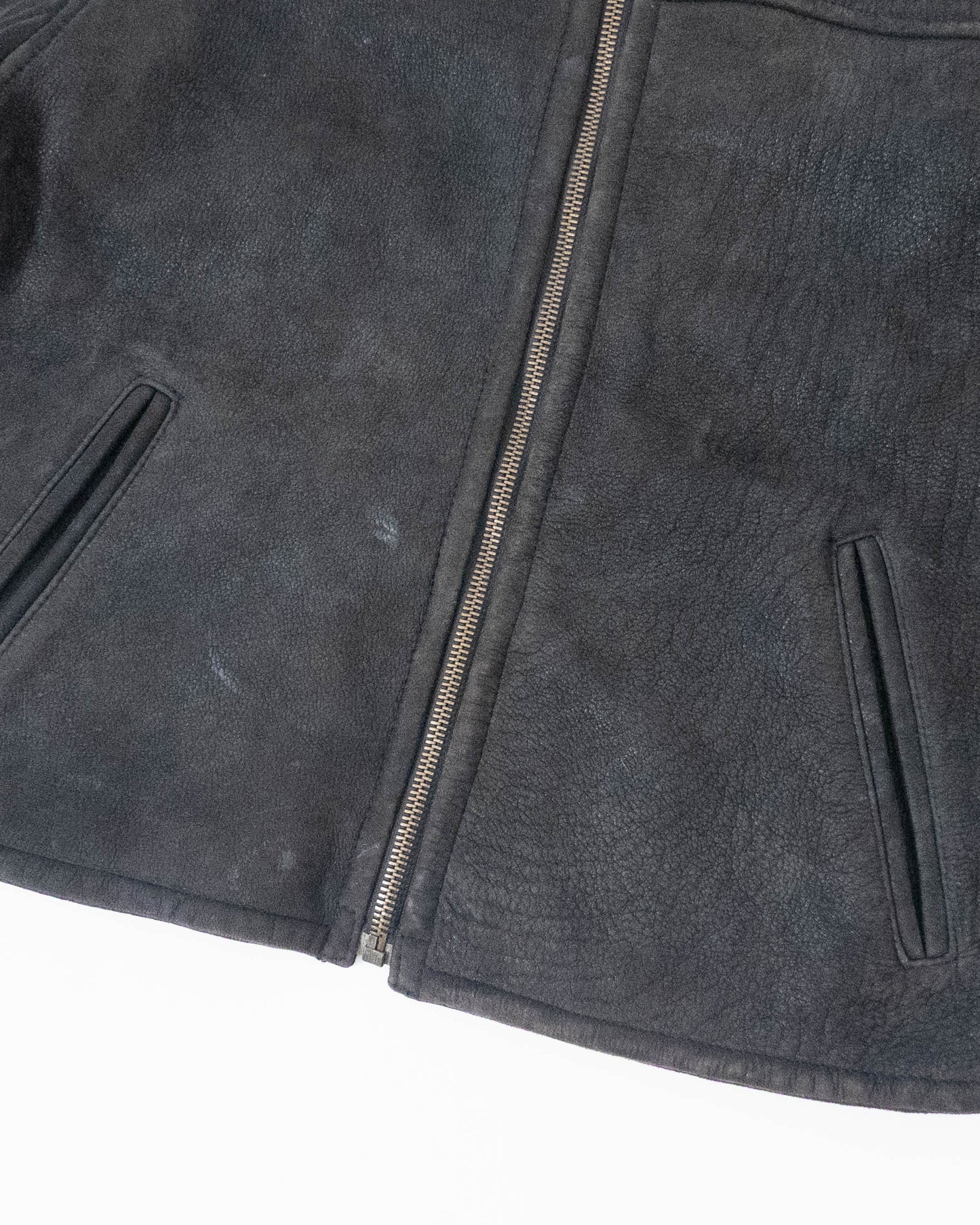 "Andrew Marc" mouton leather jacket