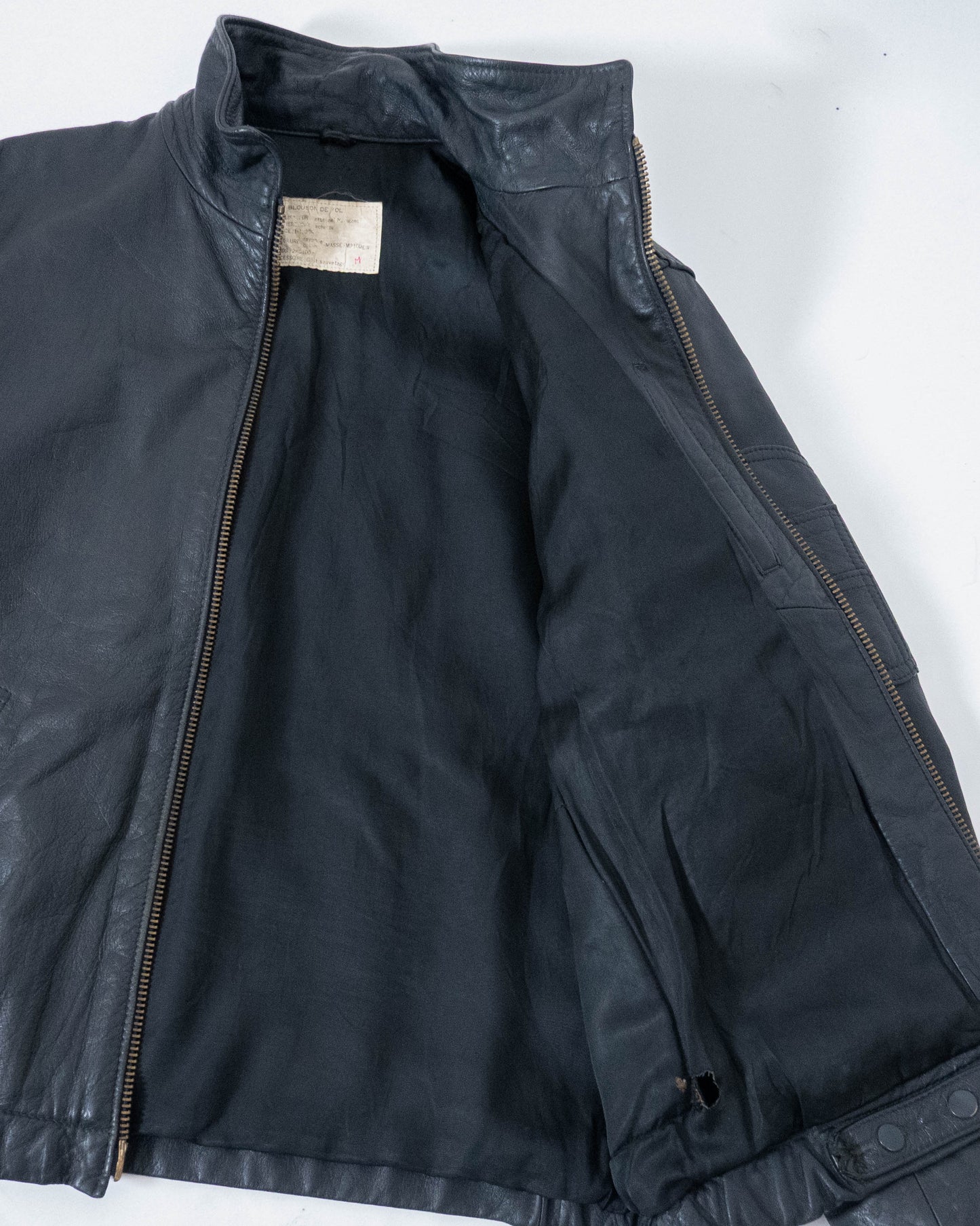 "French Air Force" leather flight jacket