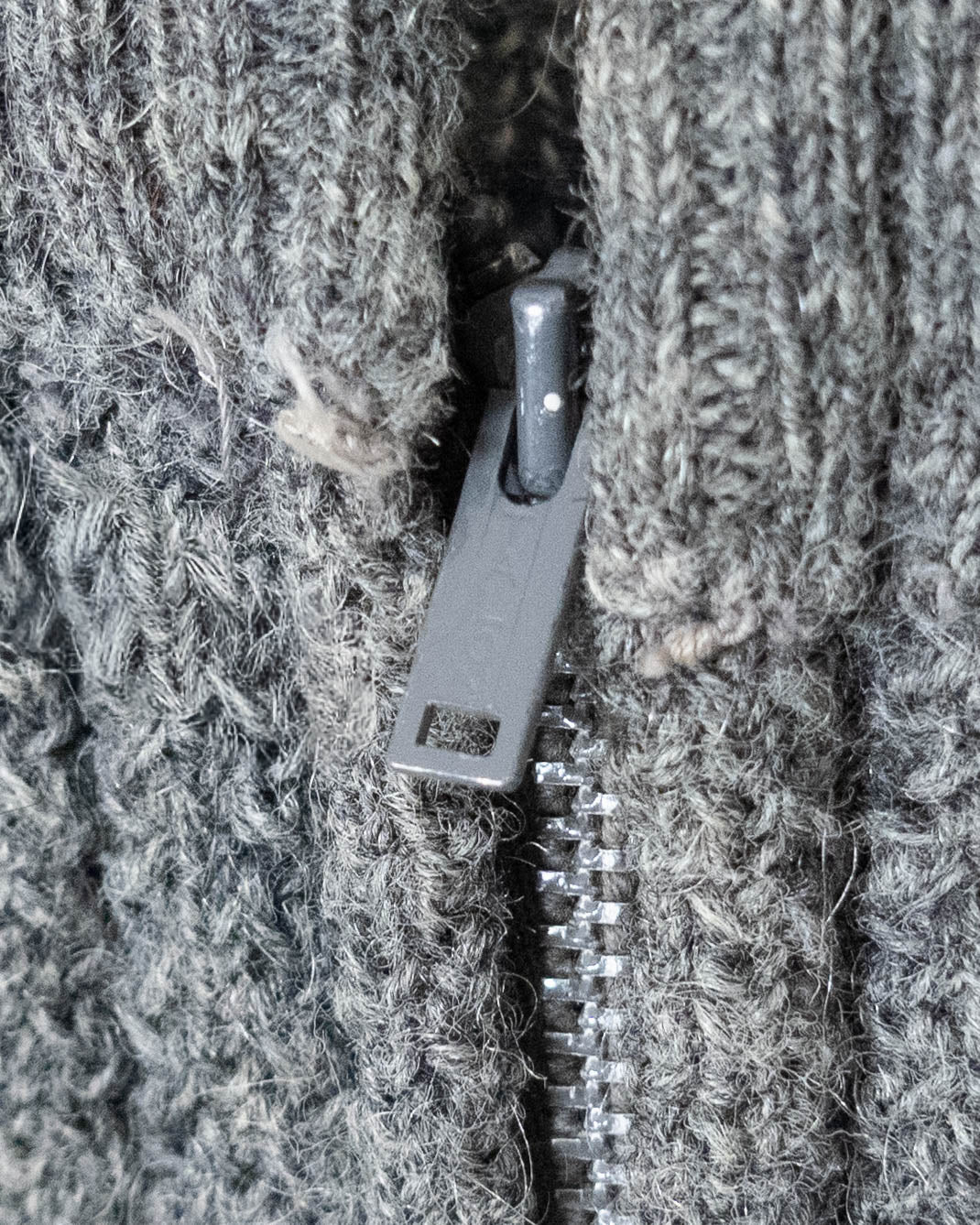 Vintage "Richman Brothers" mohair zip knit cardigan