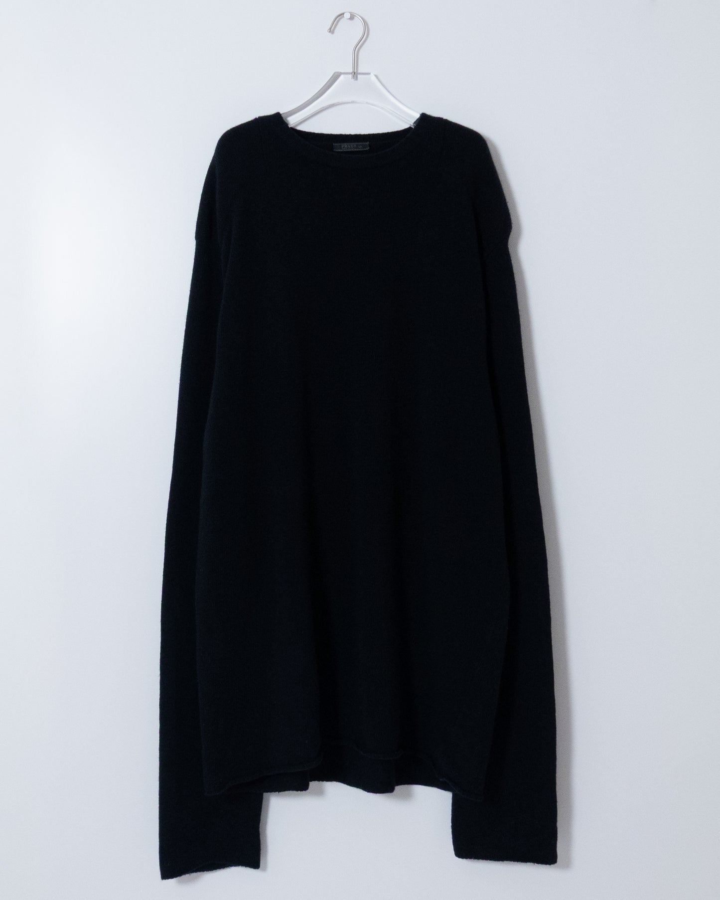 "PRADA" oversize cashmere × wool knit sweater