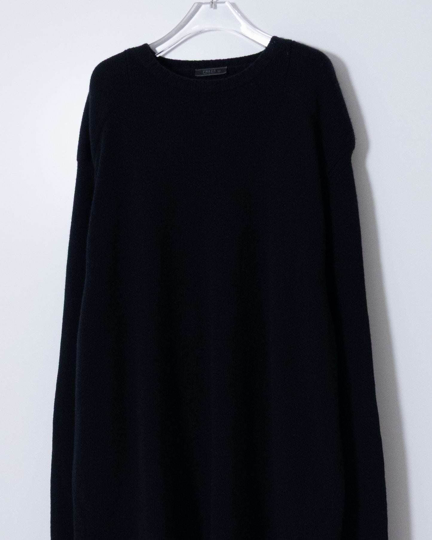 "PRADA" oversize cashmere × wool knit sweater