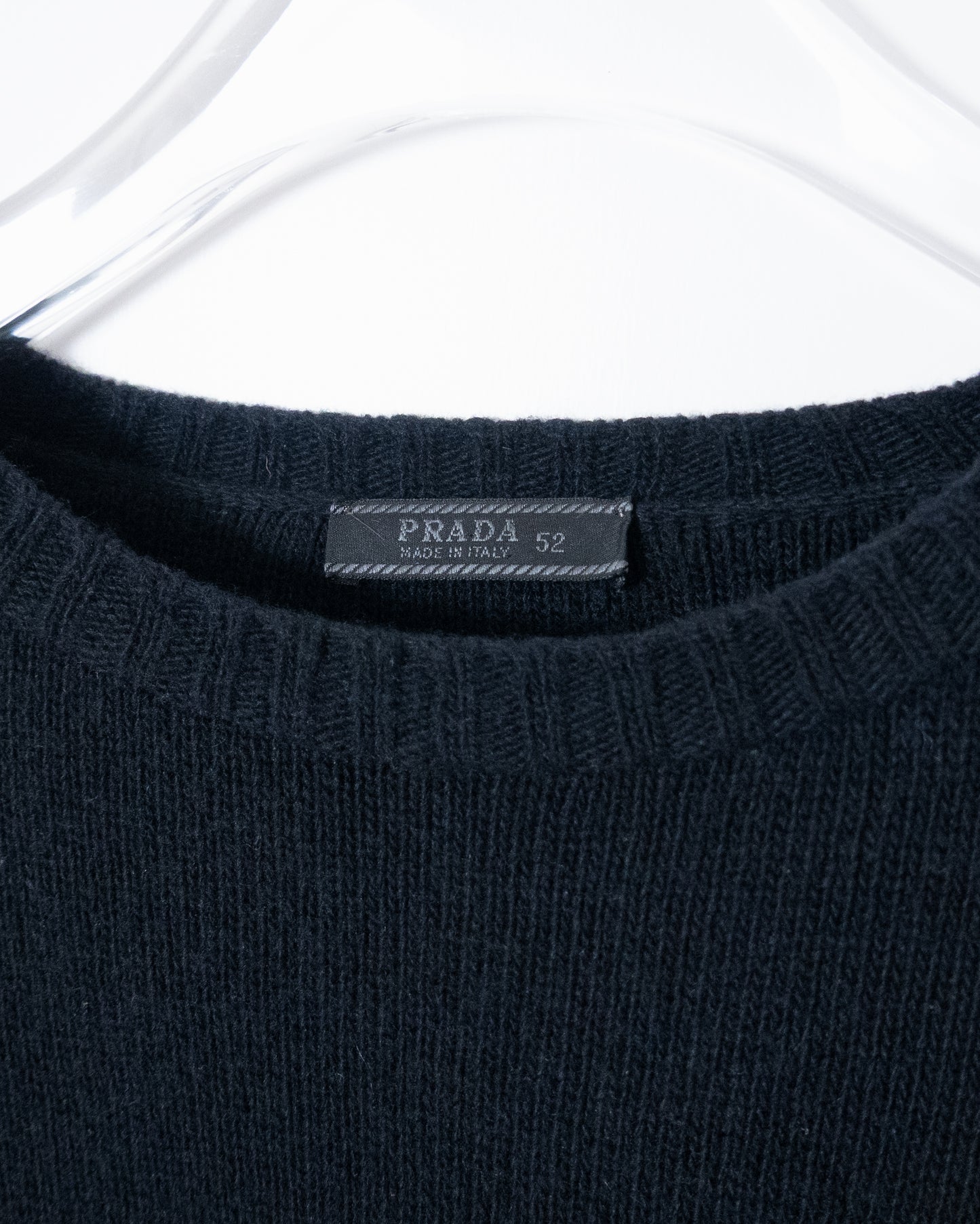 "PRADA" oversize cashmere × wool knit sweater