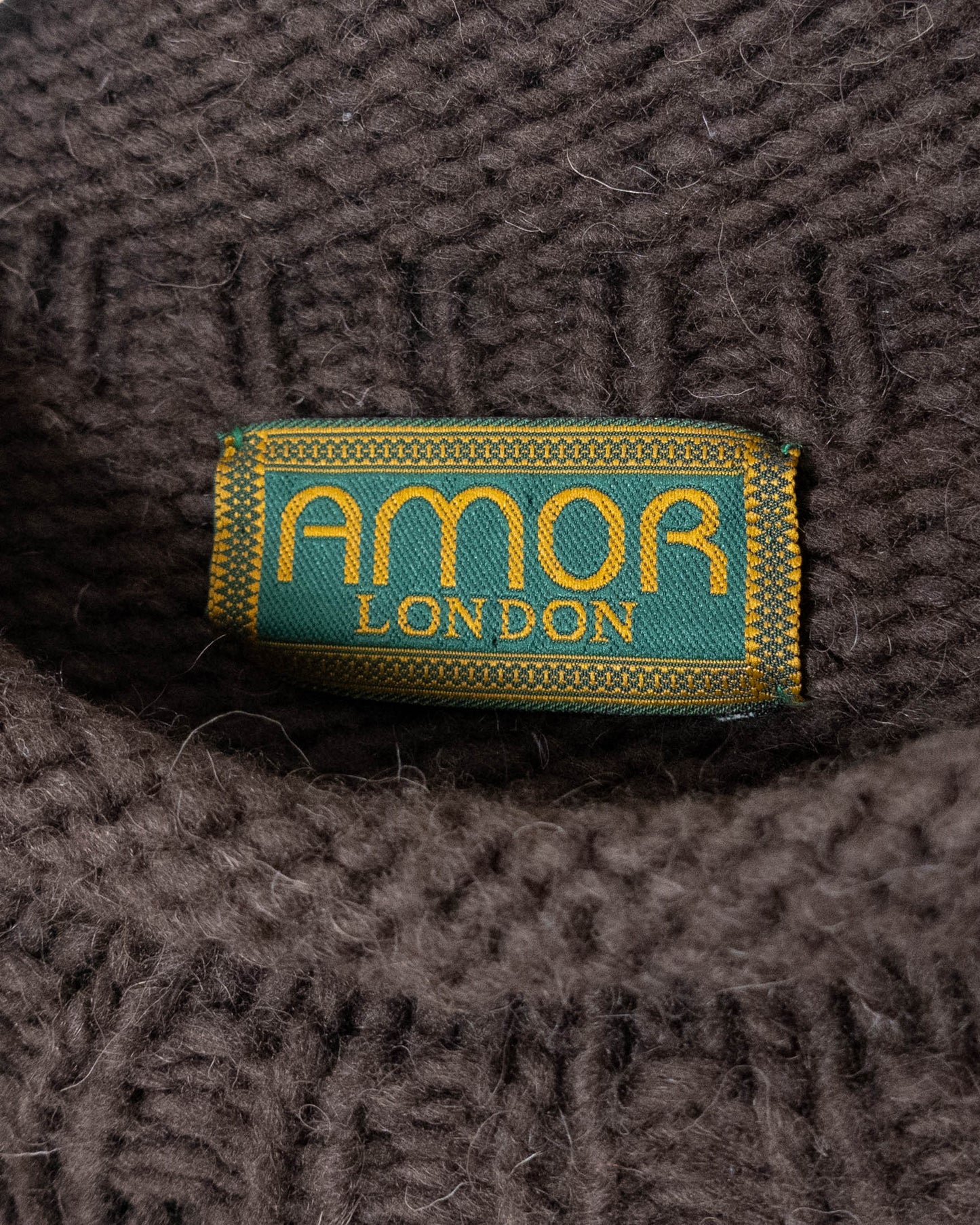 floral pattern roll neck ecuador hand knit sweater