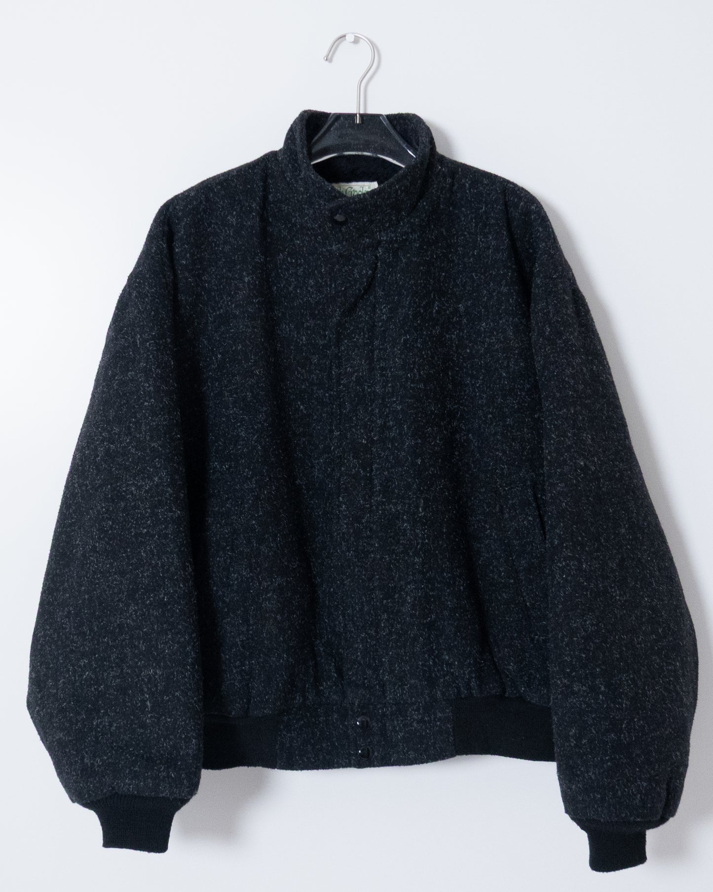 fly front wool blouson