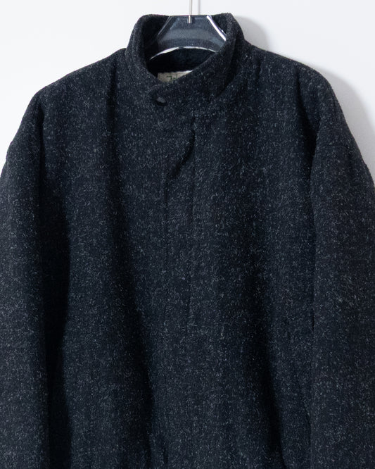 fly front wool blouson