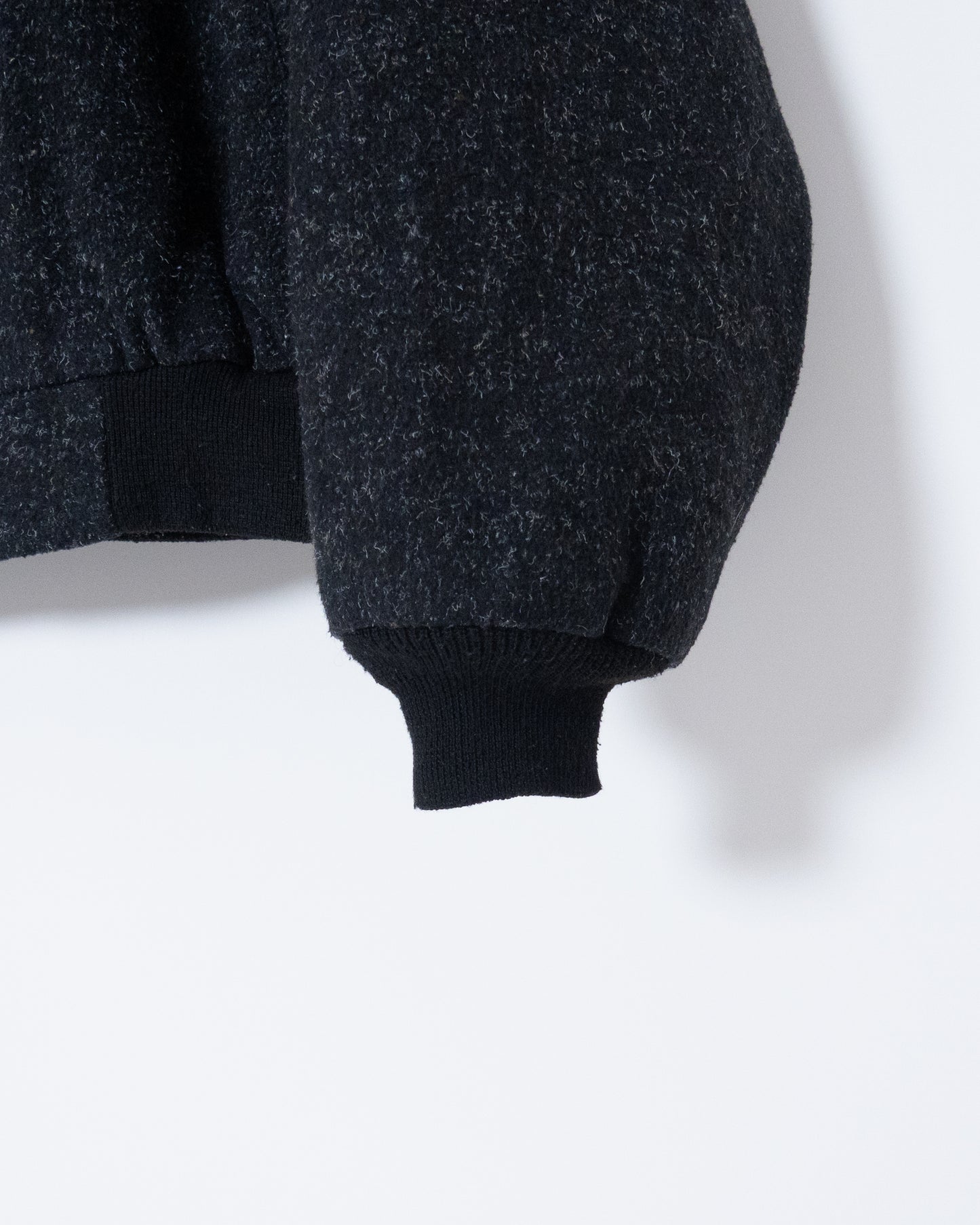 fly front wool blouson