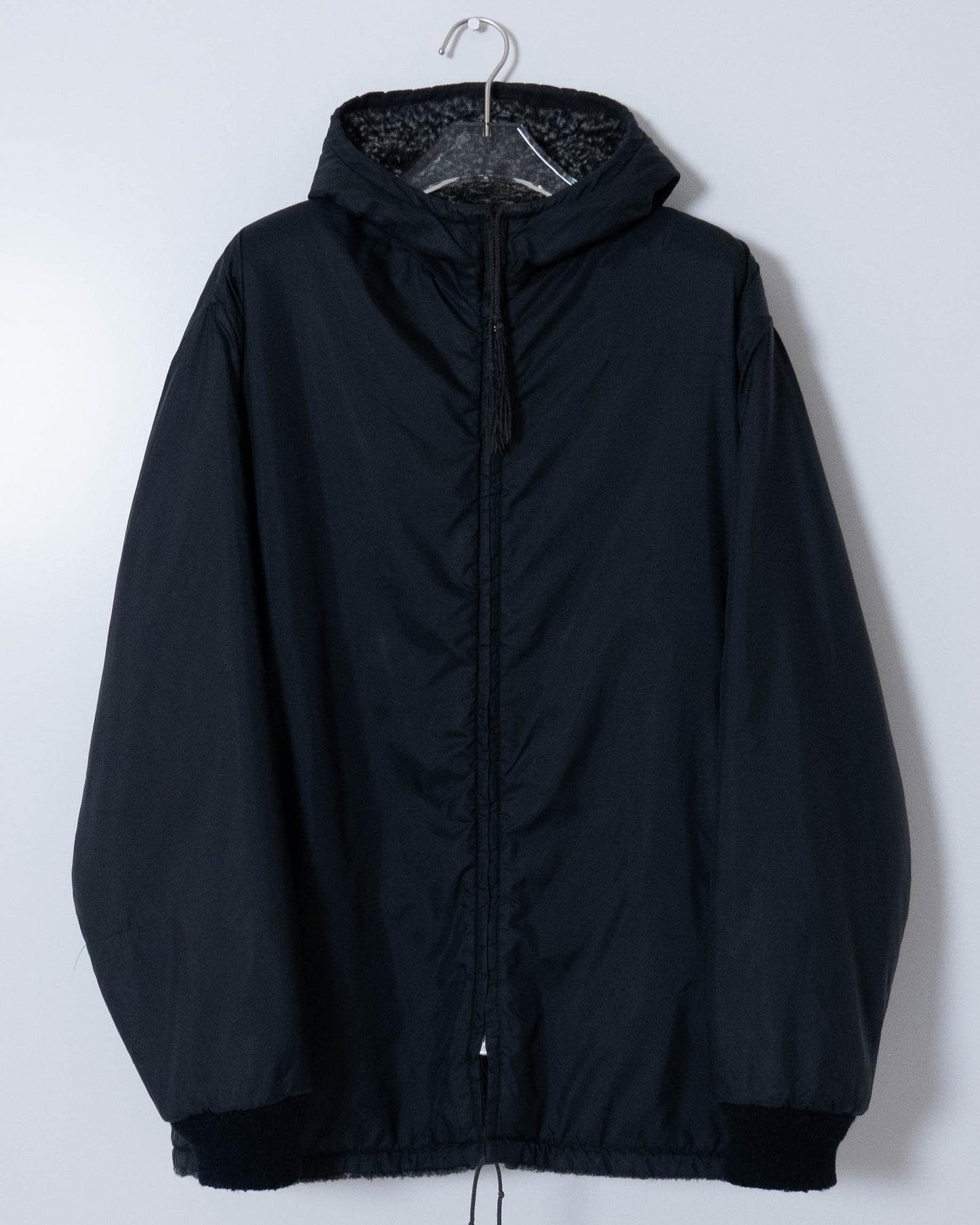 Vintage reversible fur hoodie