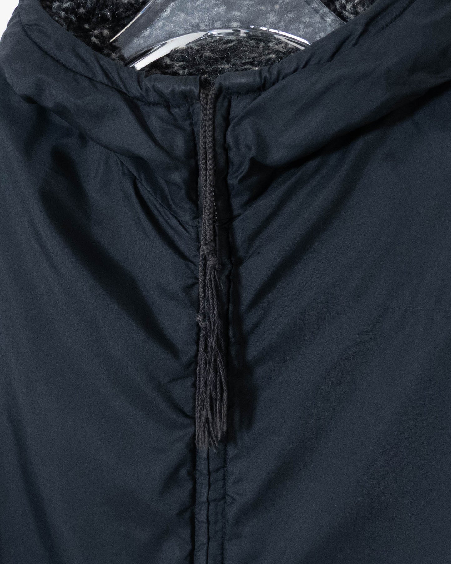 Vintage reversible fur hoodie