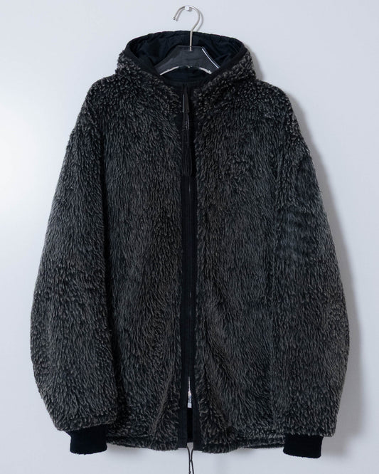 Vintage reversible fur hoodie