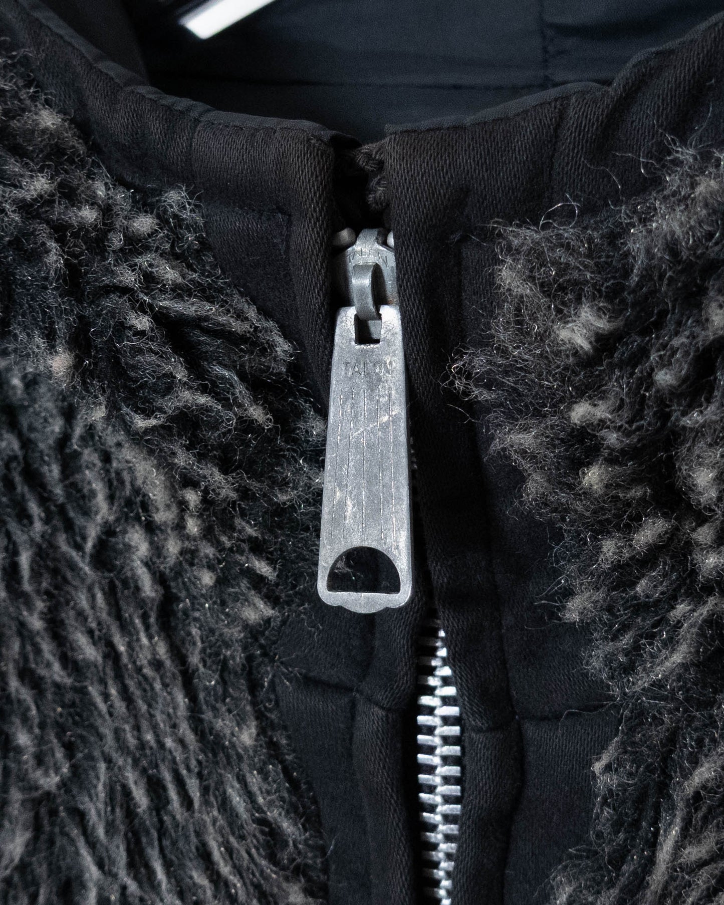 Vintage reversible fur hoodie