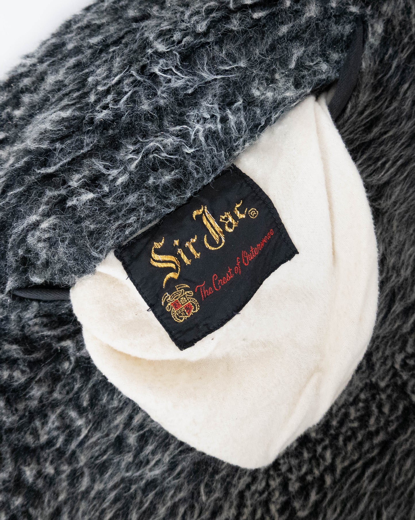 Vintage reversible fur hoodie