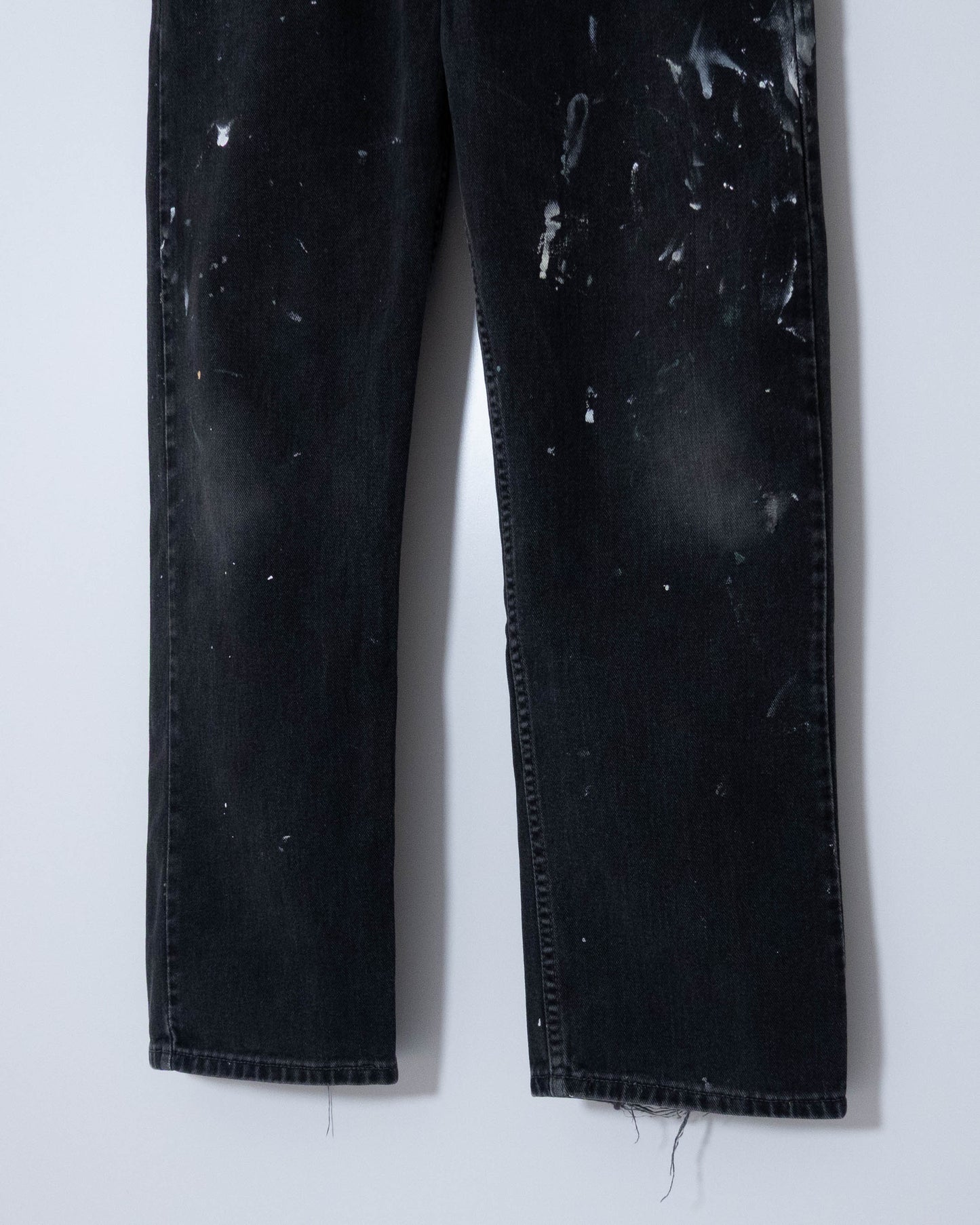 "Levi's" 505 painted black denim pants