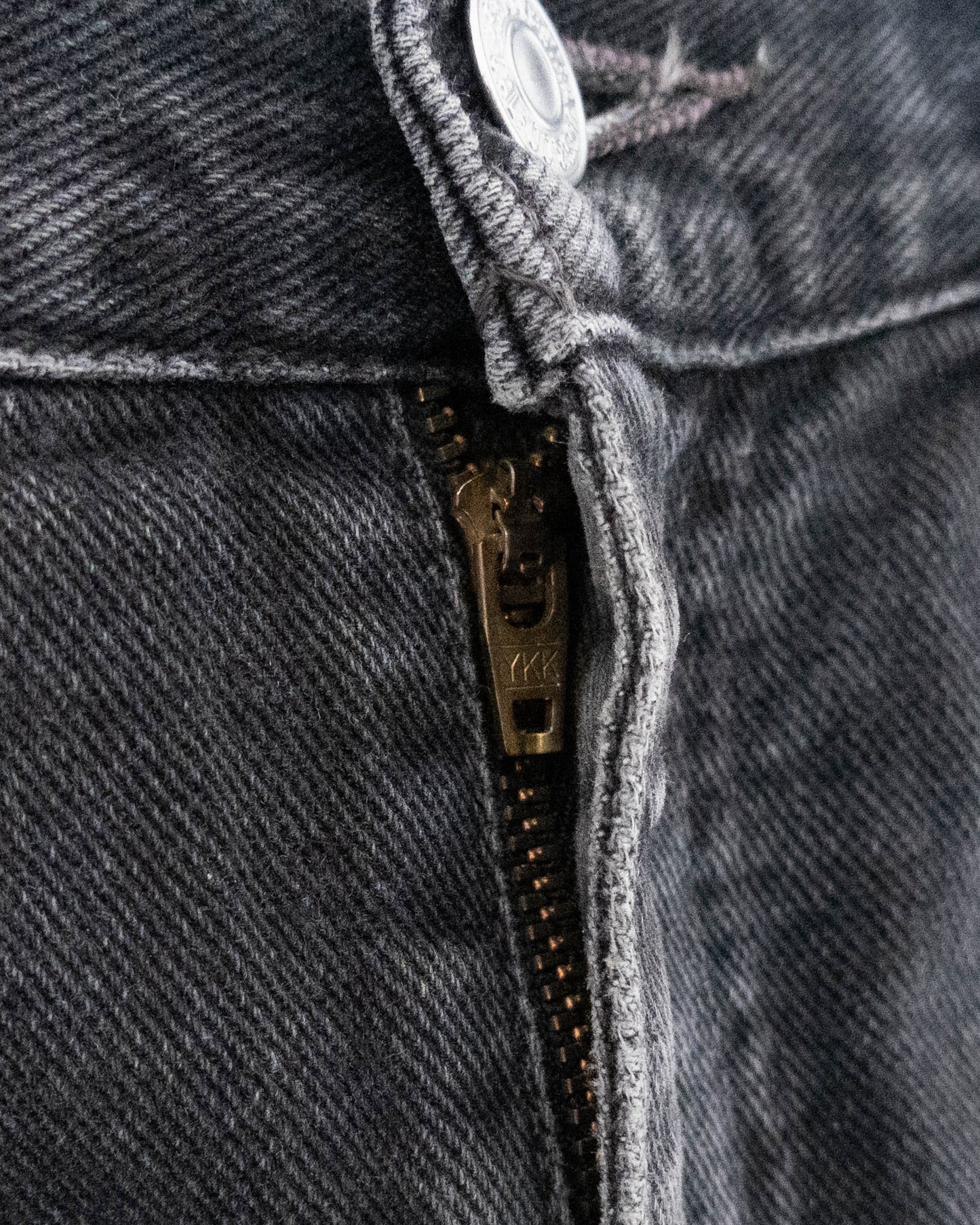 "Levi's" 505 painted black denim pants