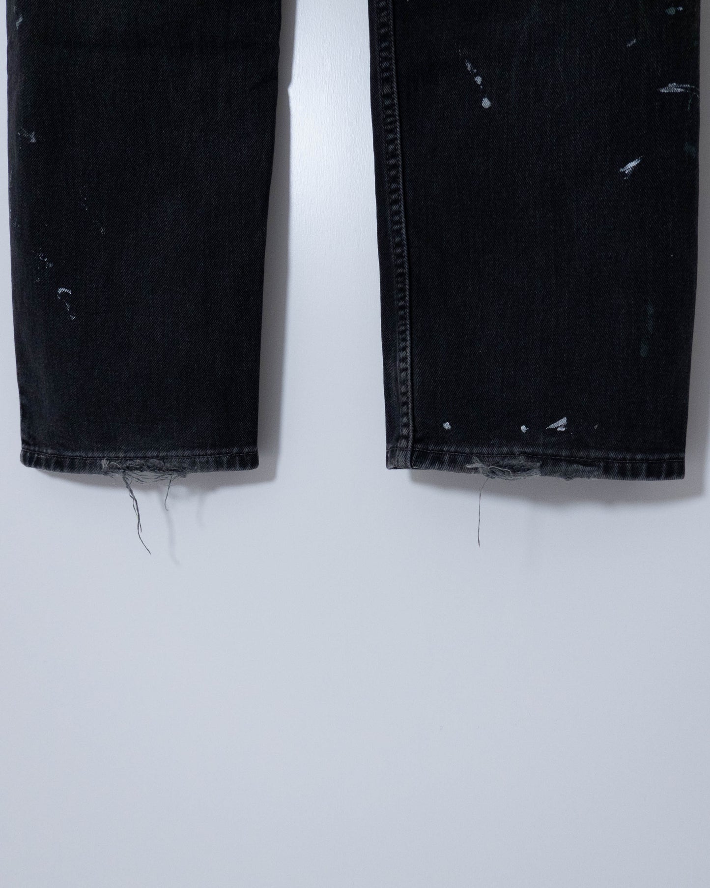"Levi's" 505 painted black denim pants