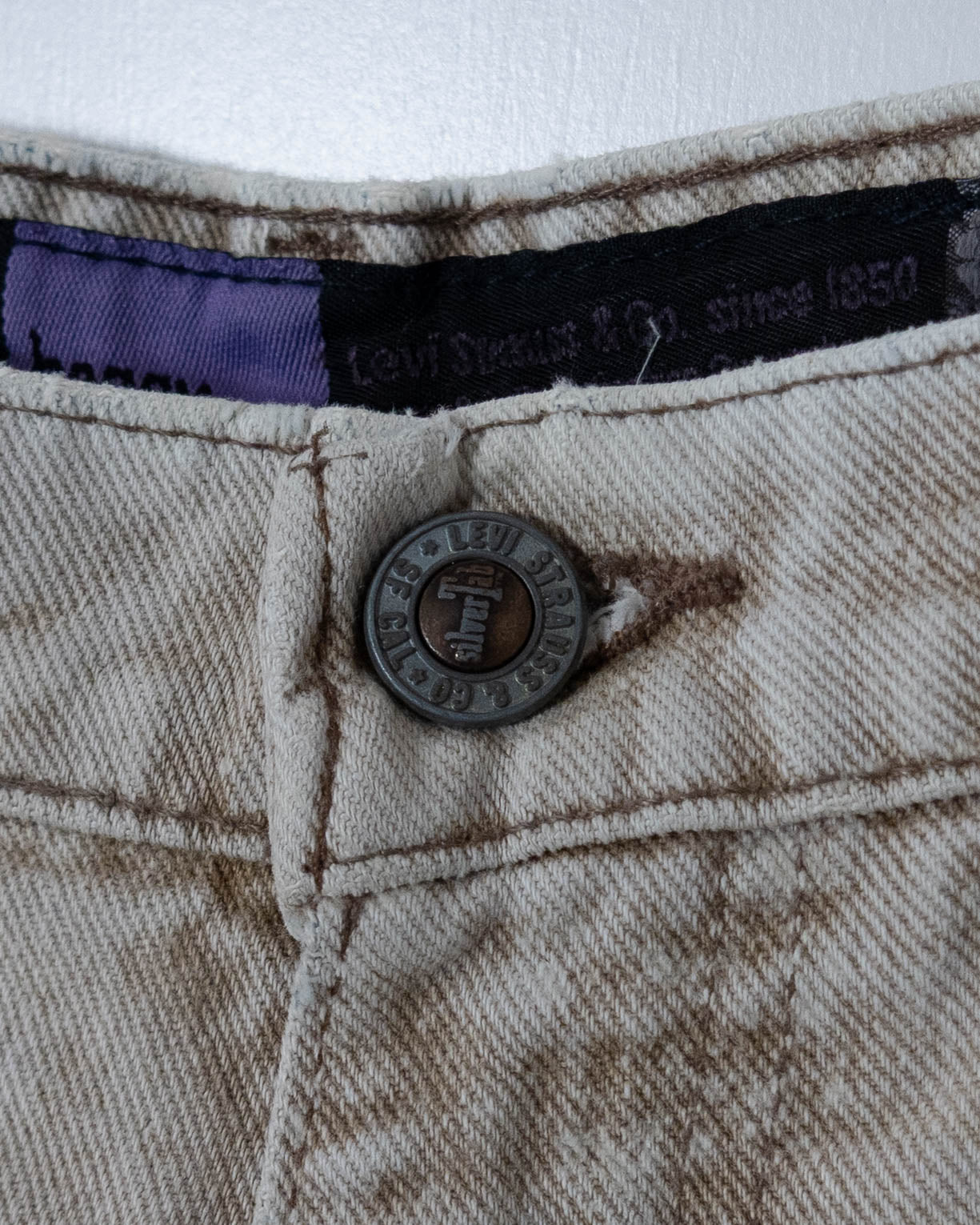 "Levi's SILVERTAB" cutoff baggy denim pants