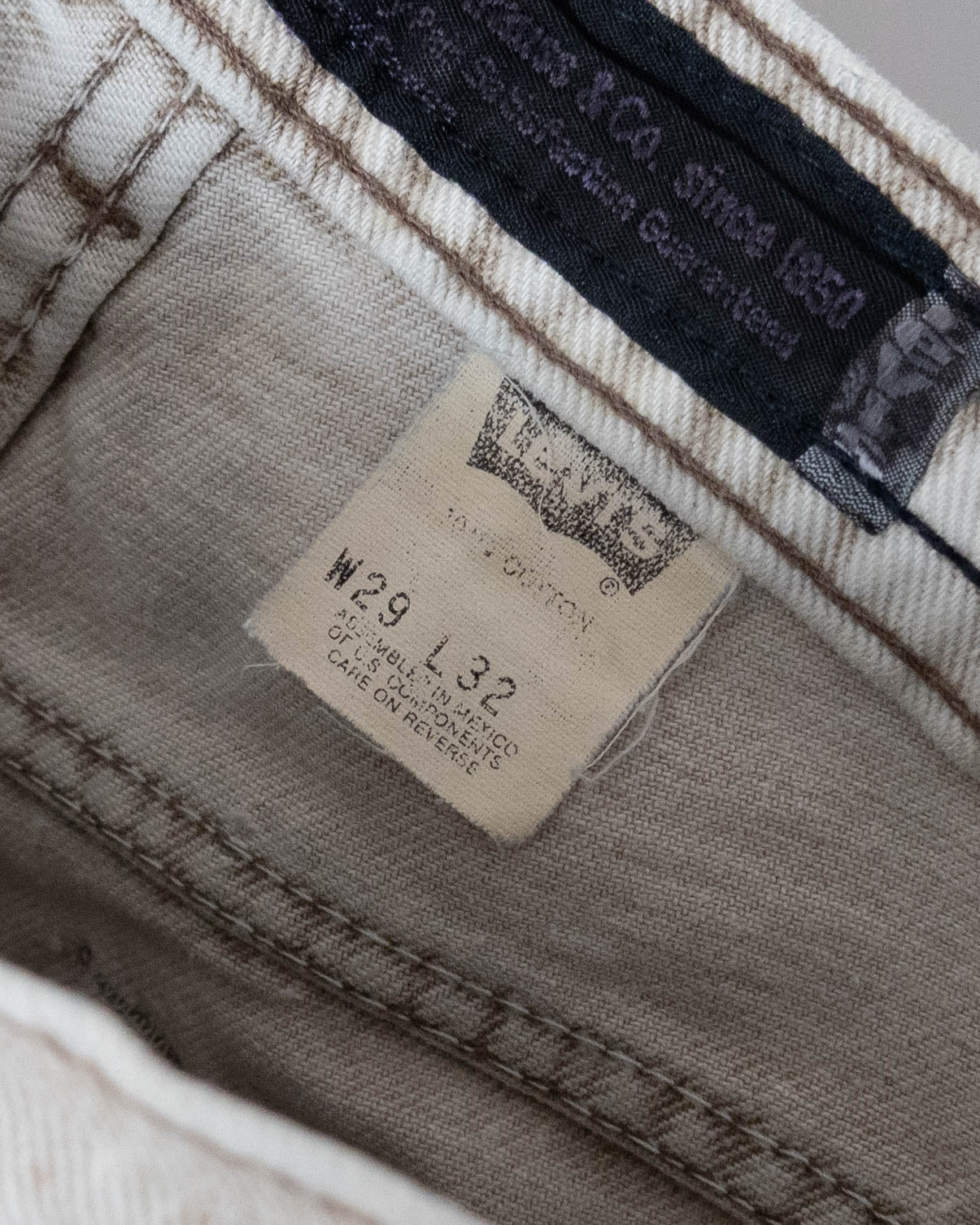 "Levi's SILVERTAB" cutoff baggy denim pants