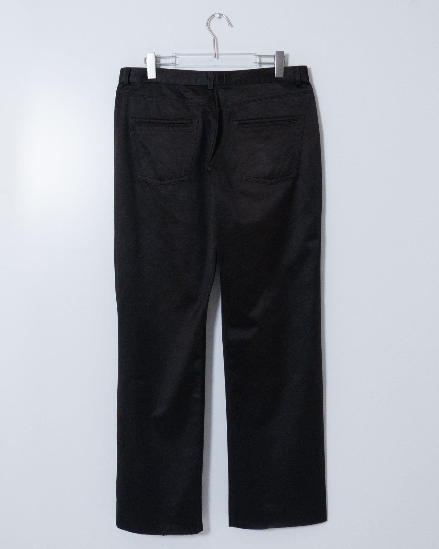 'YVES SAINT LAURENT rive gauche' cotton sateen 5-pocket pants