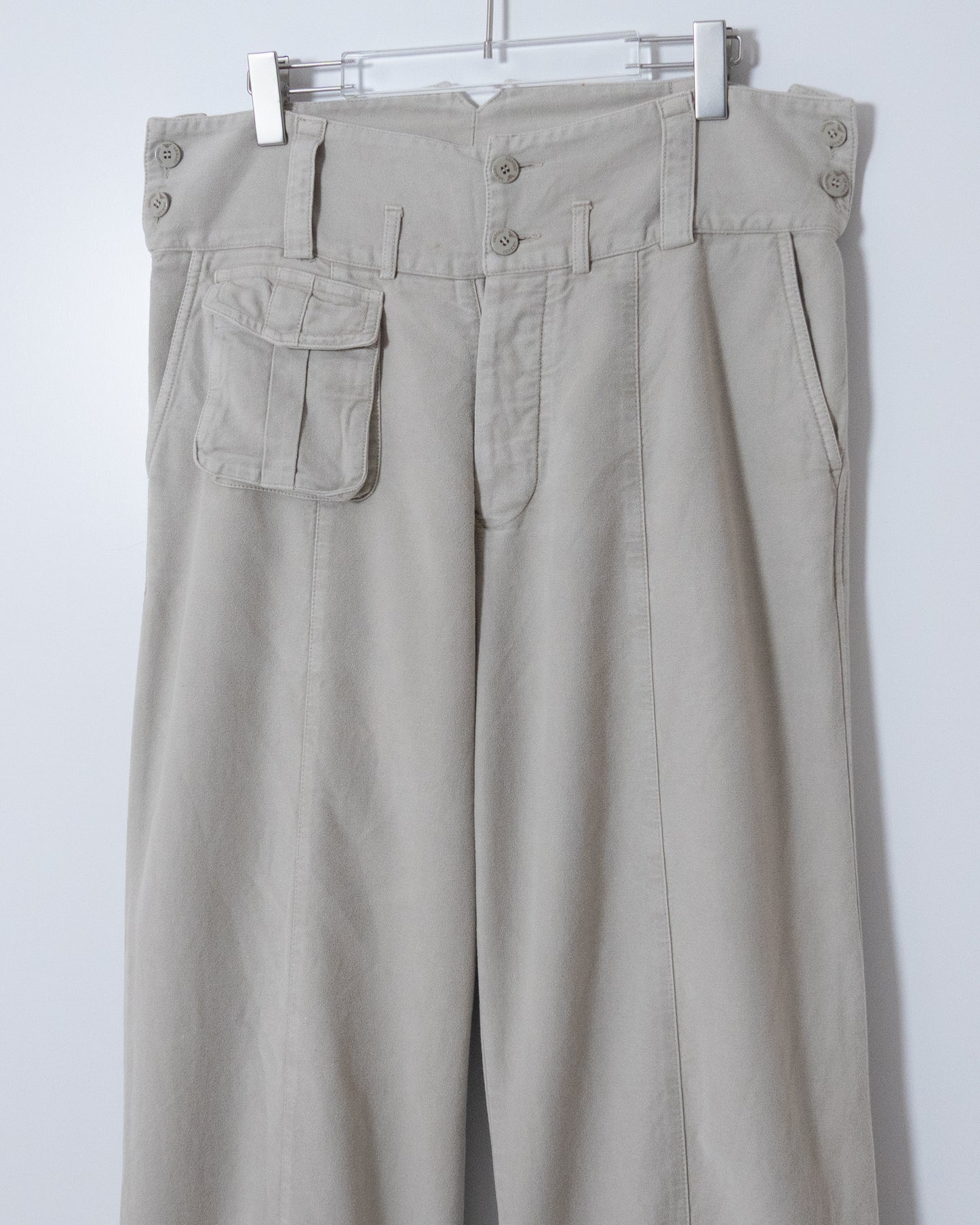 "EMPORIO ARMANI" moleskin pocket design  pants