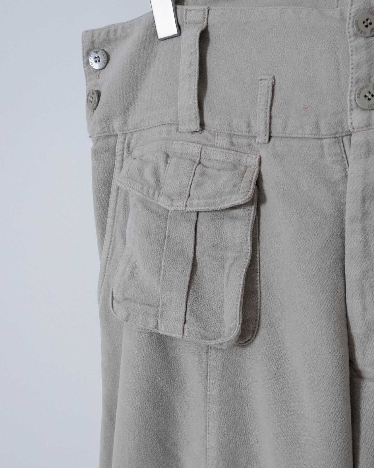 "EMPORIO ARMANI" moleskin pocket design  pants