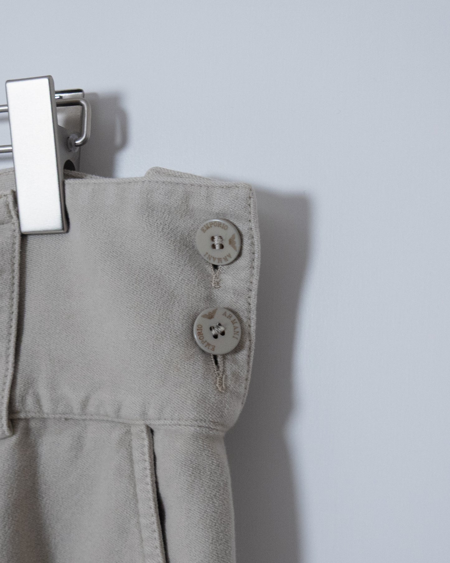 "EMPORIO ARMANI" moleskin pocket design  pants