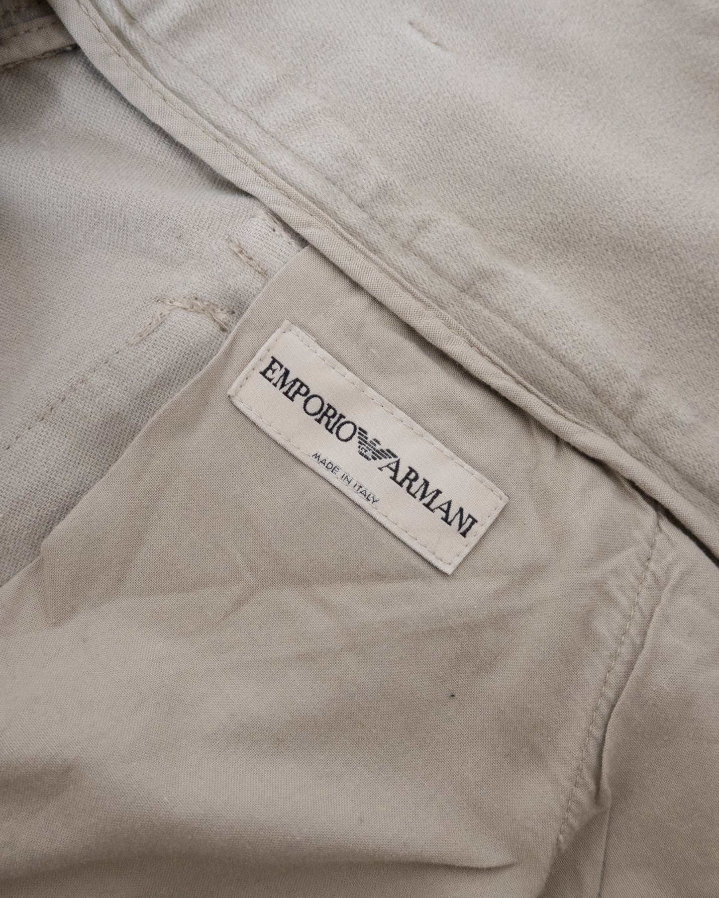"EMPORIO ARMANI" moleskin pocket design  pants