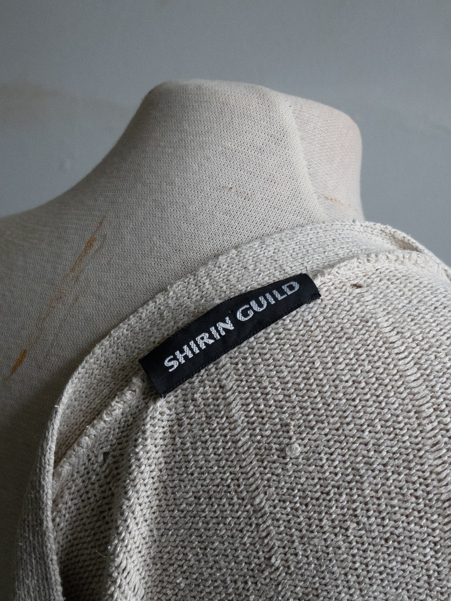 "SHIRIN GUILD" linen x silk cardigan