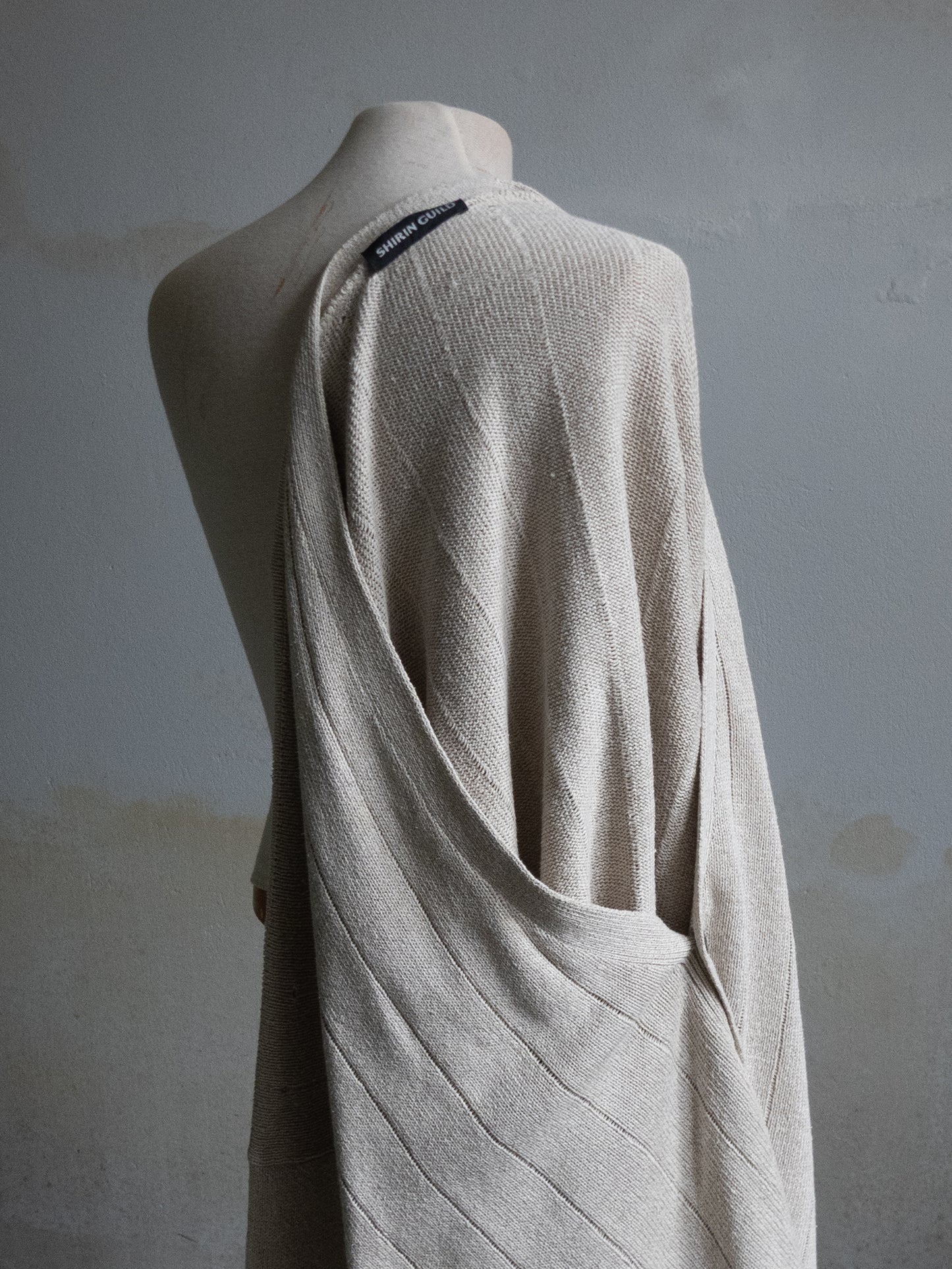 "SHIRIN GUILD" linen x silk cardigan