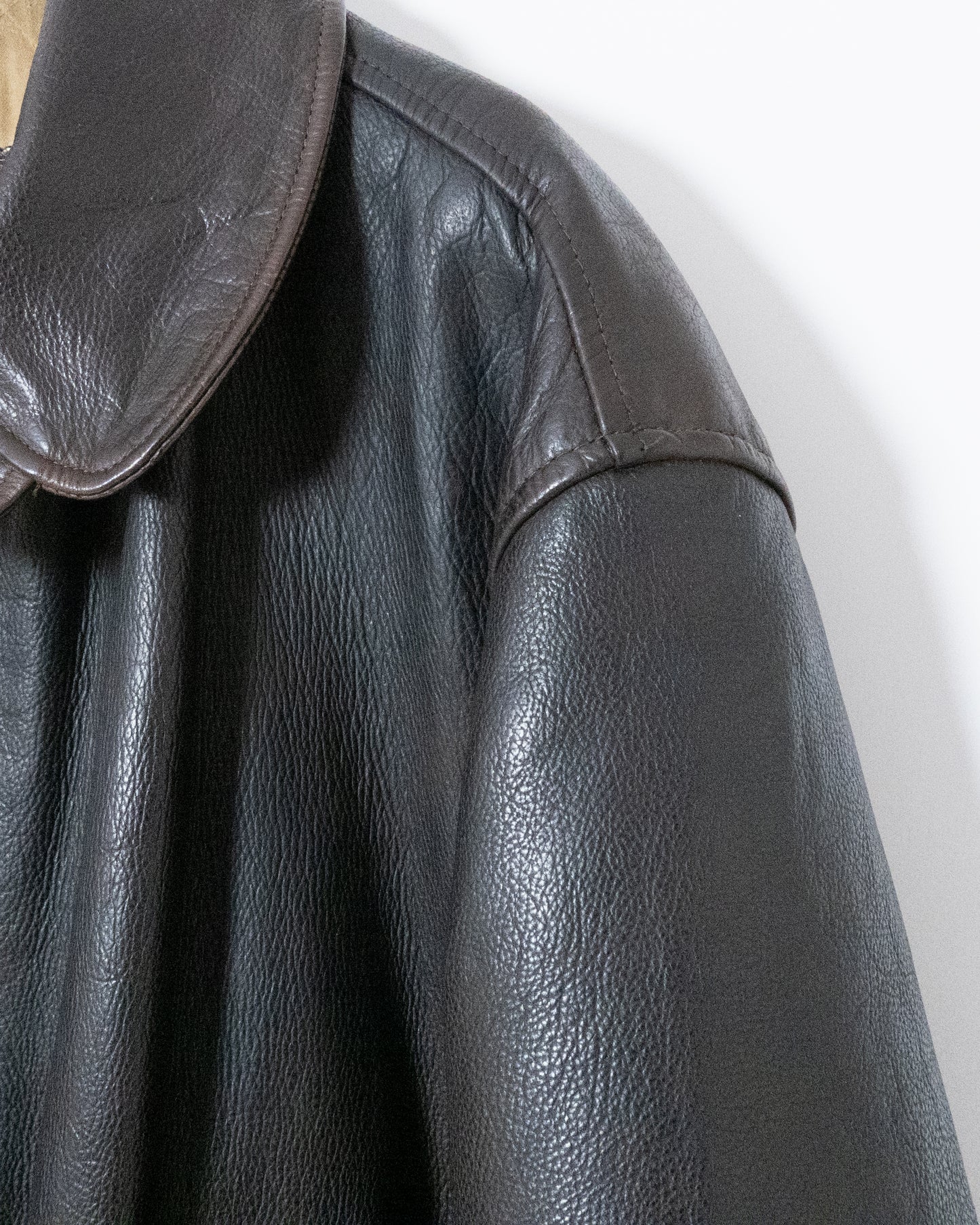 "ARMANI JEANS" leather car coat