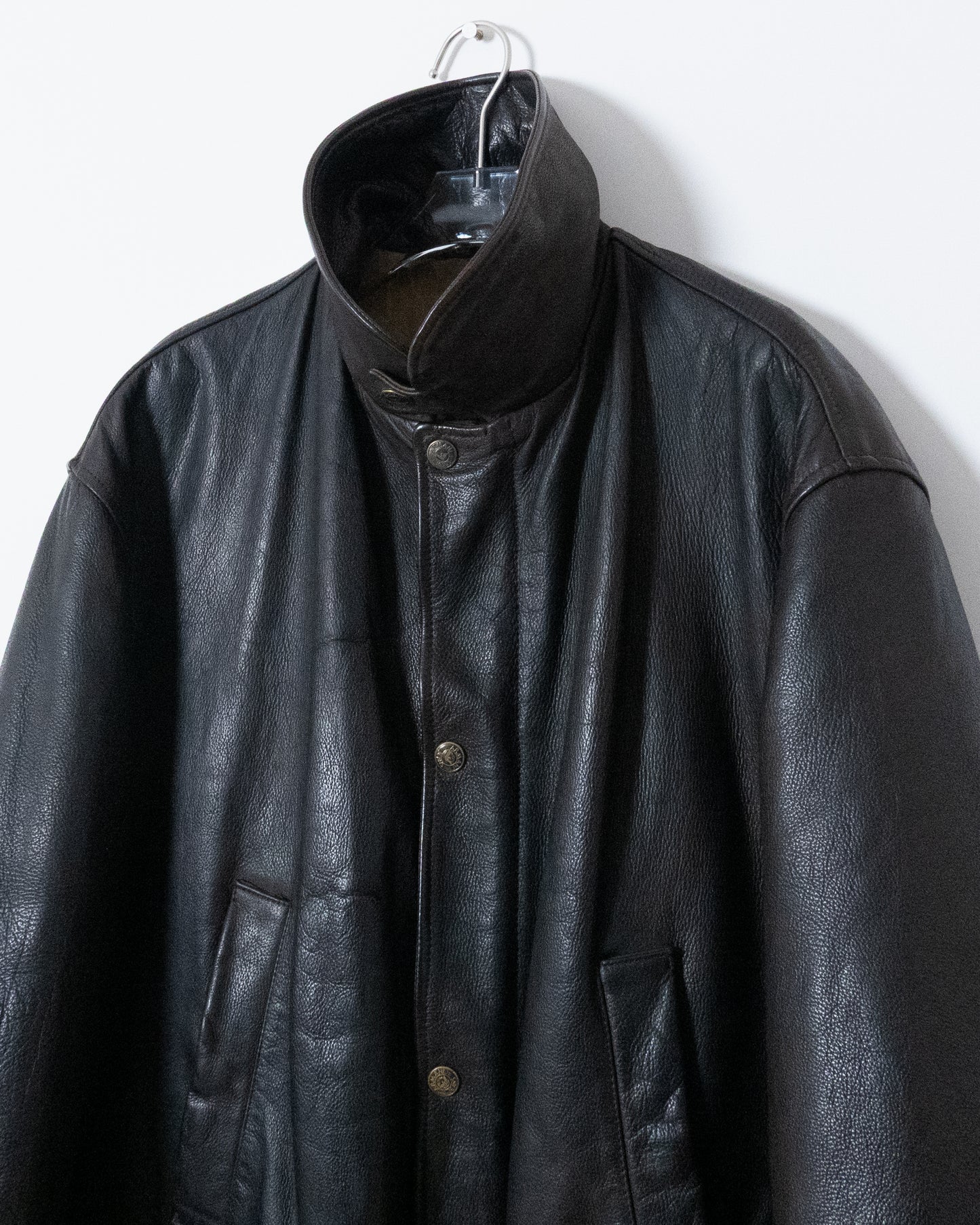 "ARMANI JEANS" leather car coat