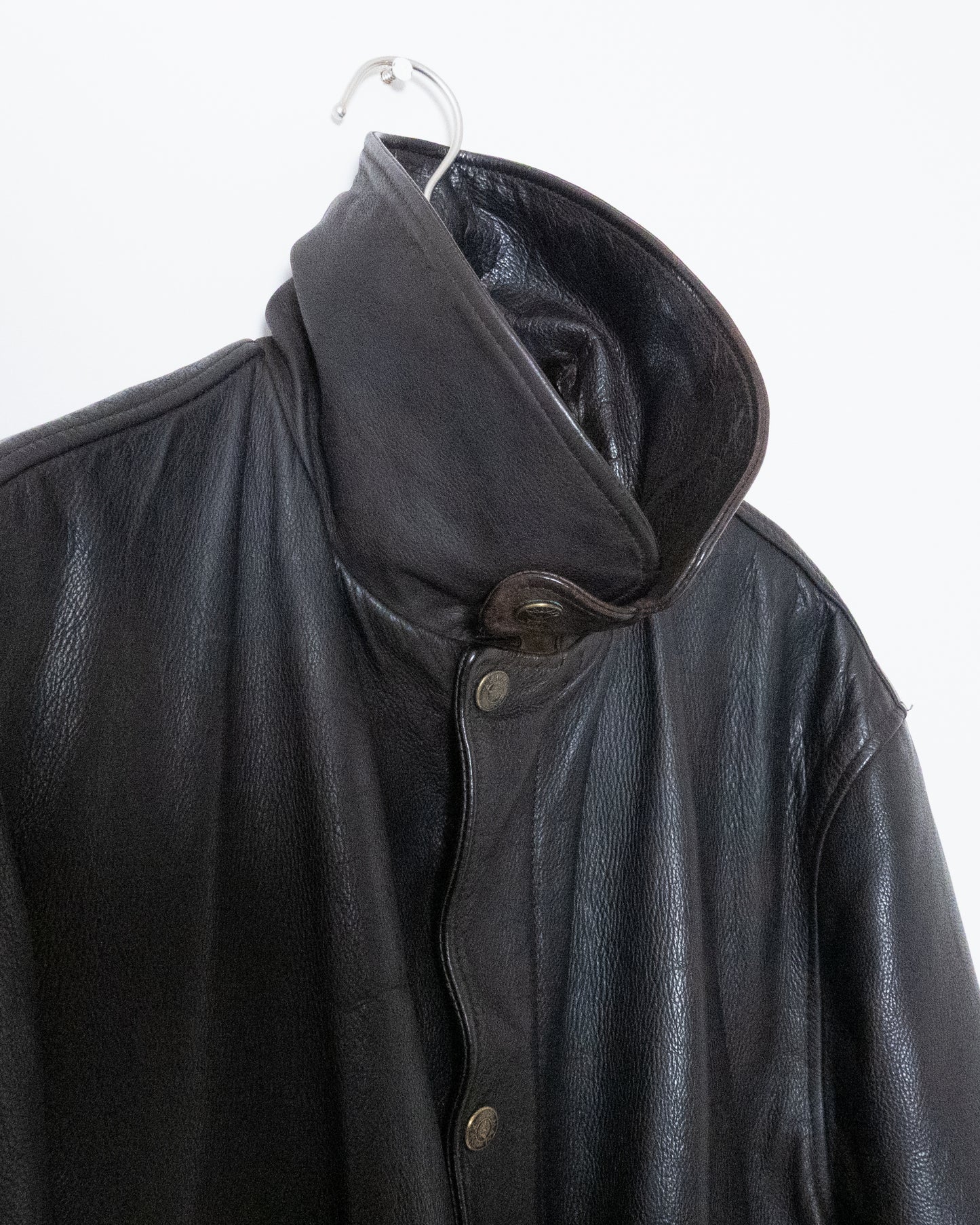 "ARMANI JEANS" leather car coat