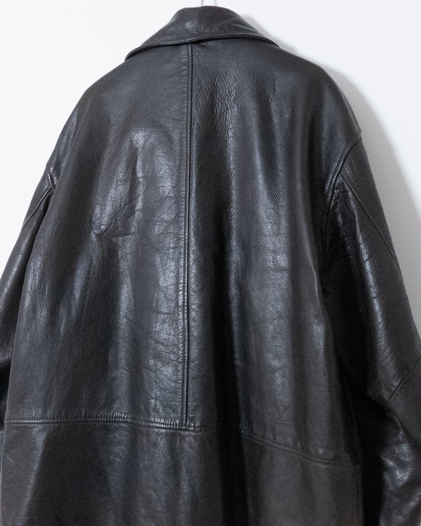 "ARMANI JEANS" leather car coat