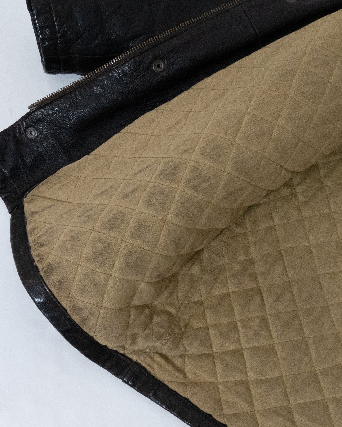 "ARMANI JEANS" leather car coat