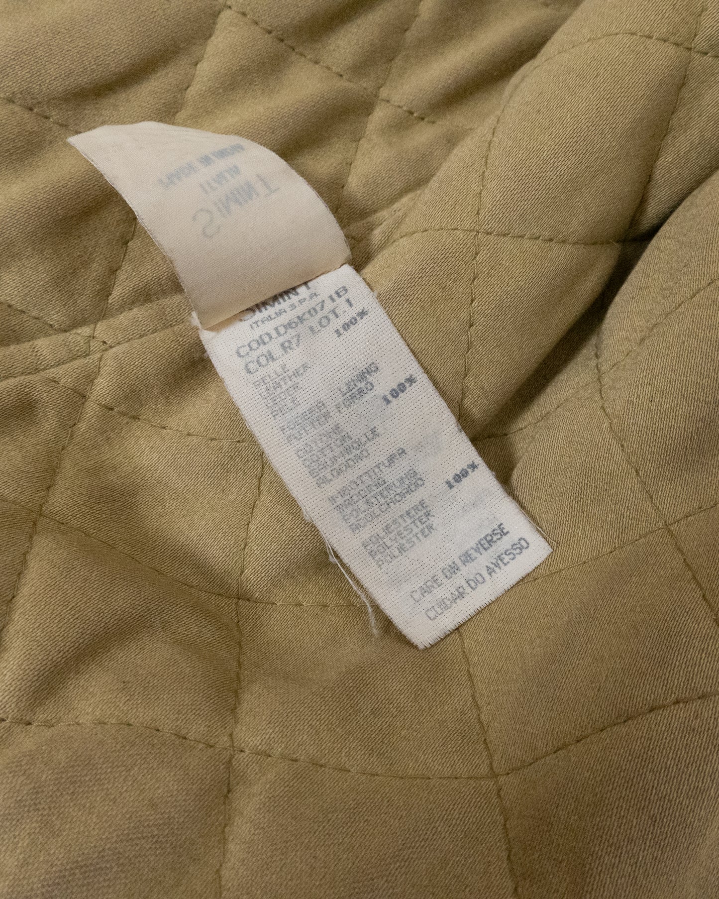 "ARMANI JEANS" leather car coat