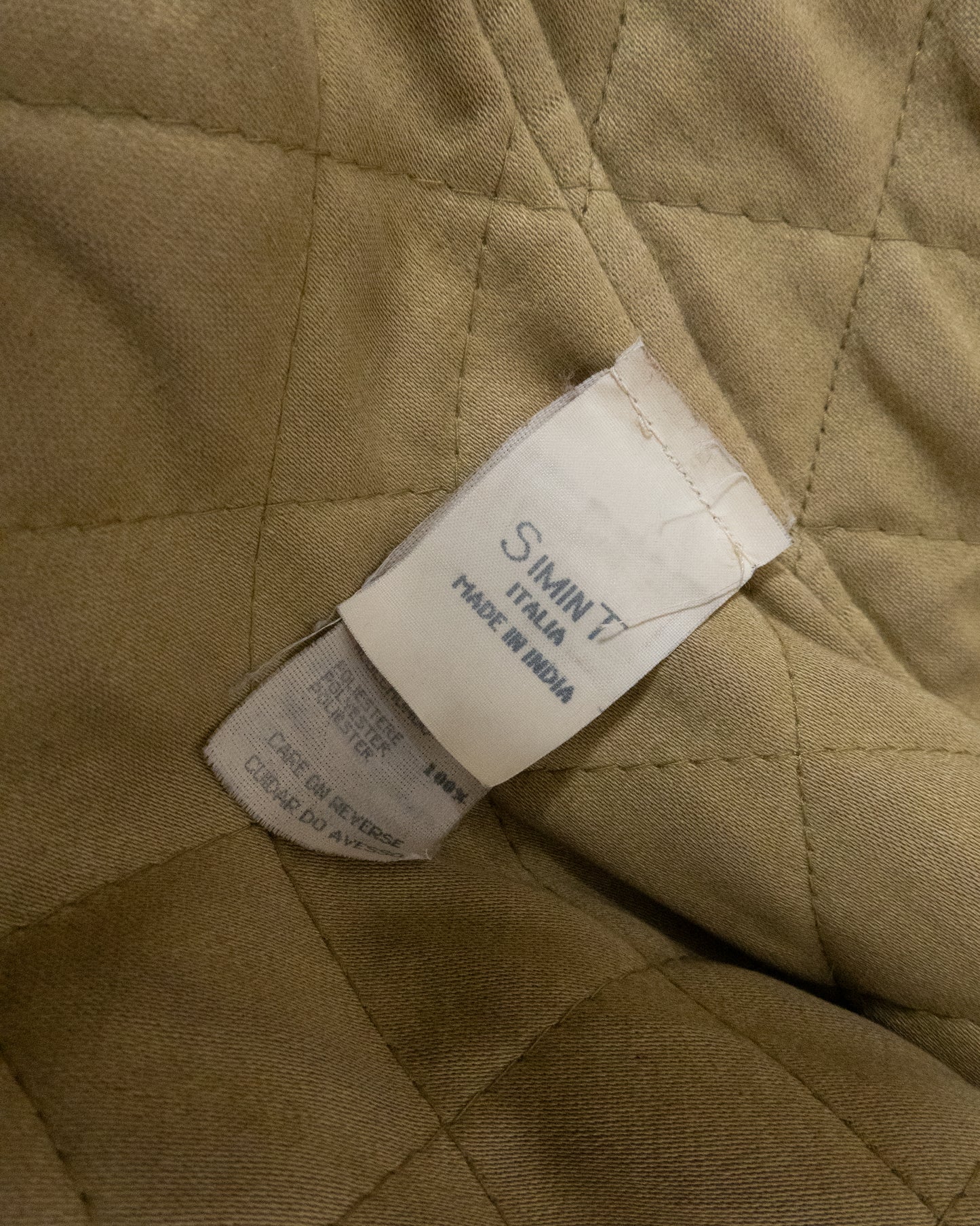 "ARMANI JEANS" leather car coat