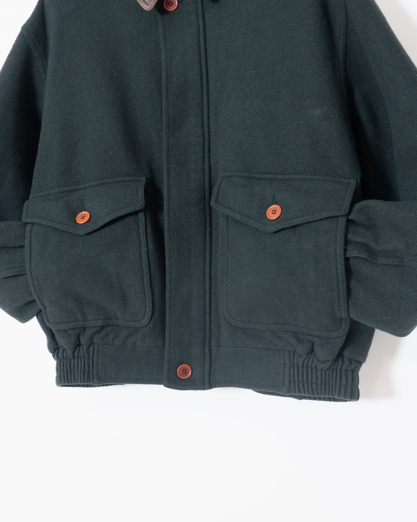 "Marks & Spencer" leather collar wool blouson