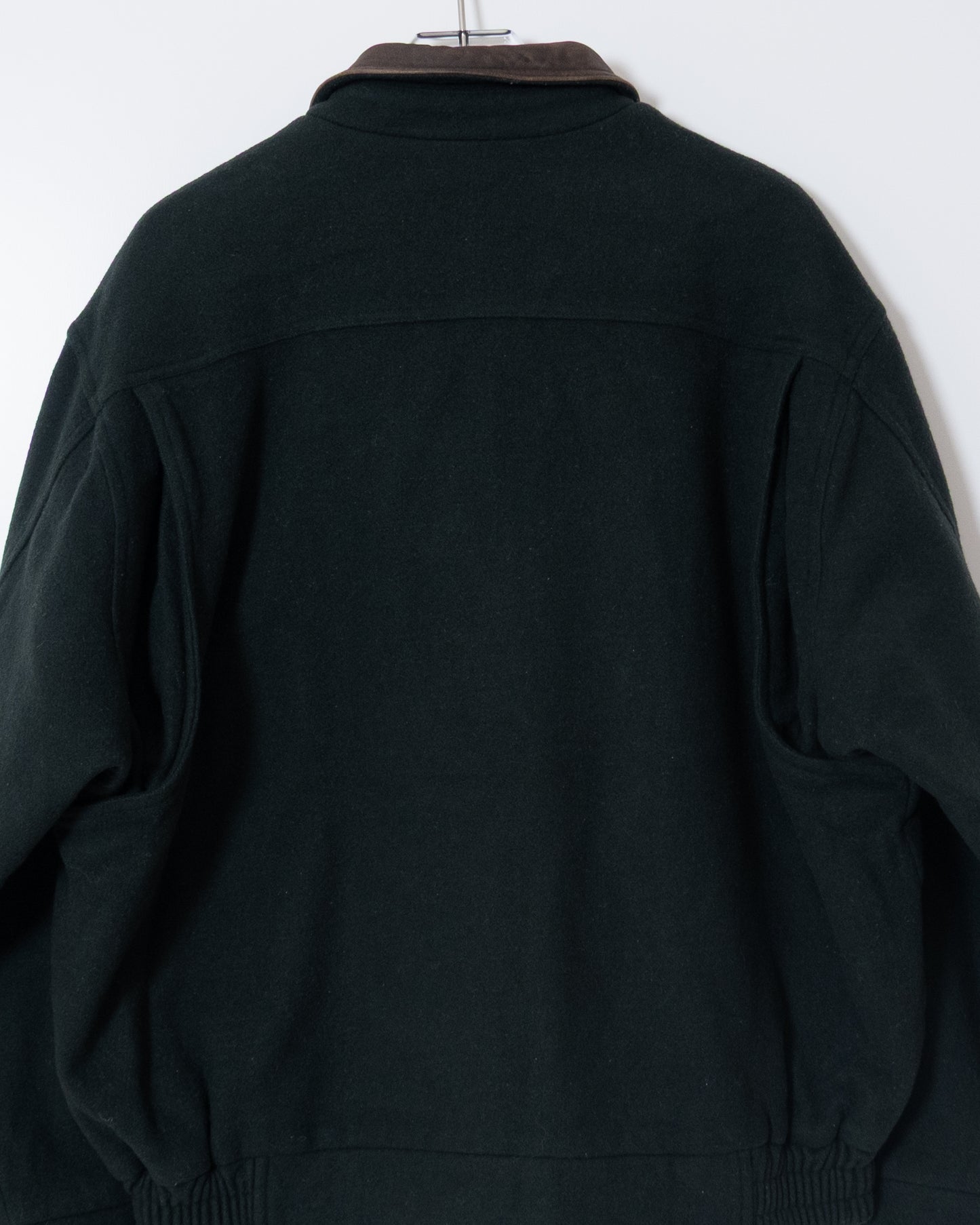 "Marks & Spencer" leather collar wool blouson