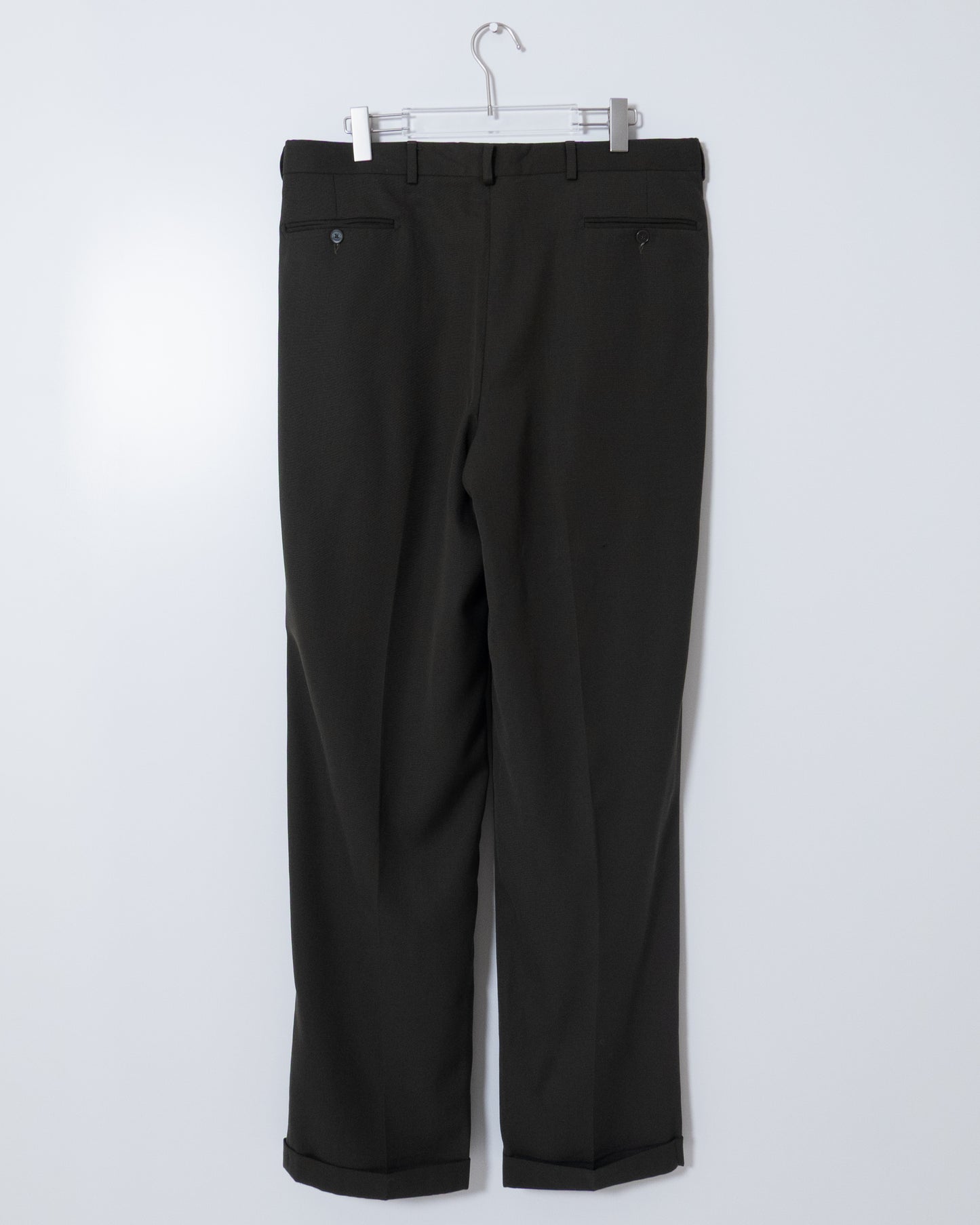 "MONSIEUR GIVENCHY" wool tuck slacks